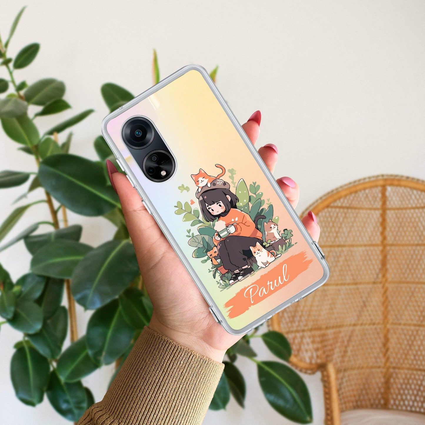 Cat Lover Customize Transparent Silicon Case For Oppo - ShopOnCliQ