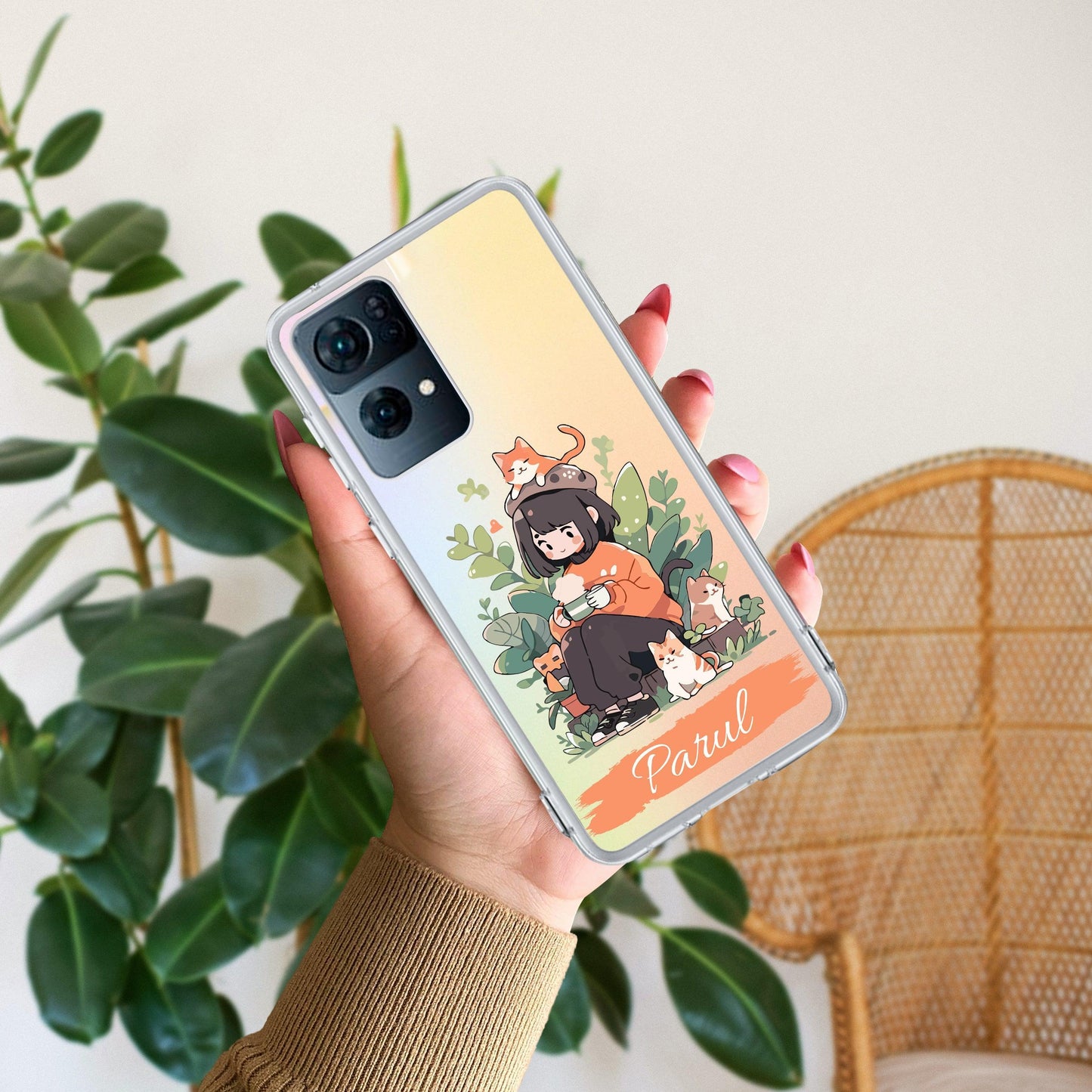 Cat Lover Customize Transparent Silicon Case For Oppo - ShopOnCliQ