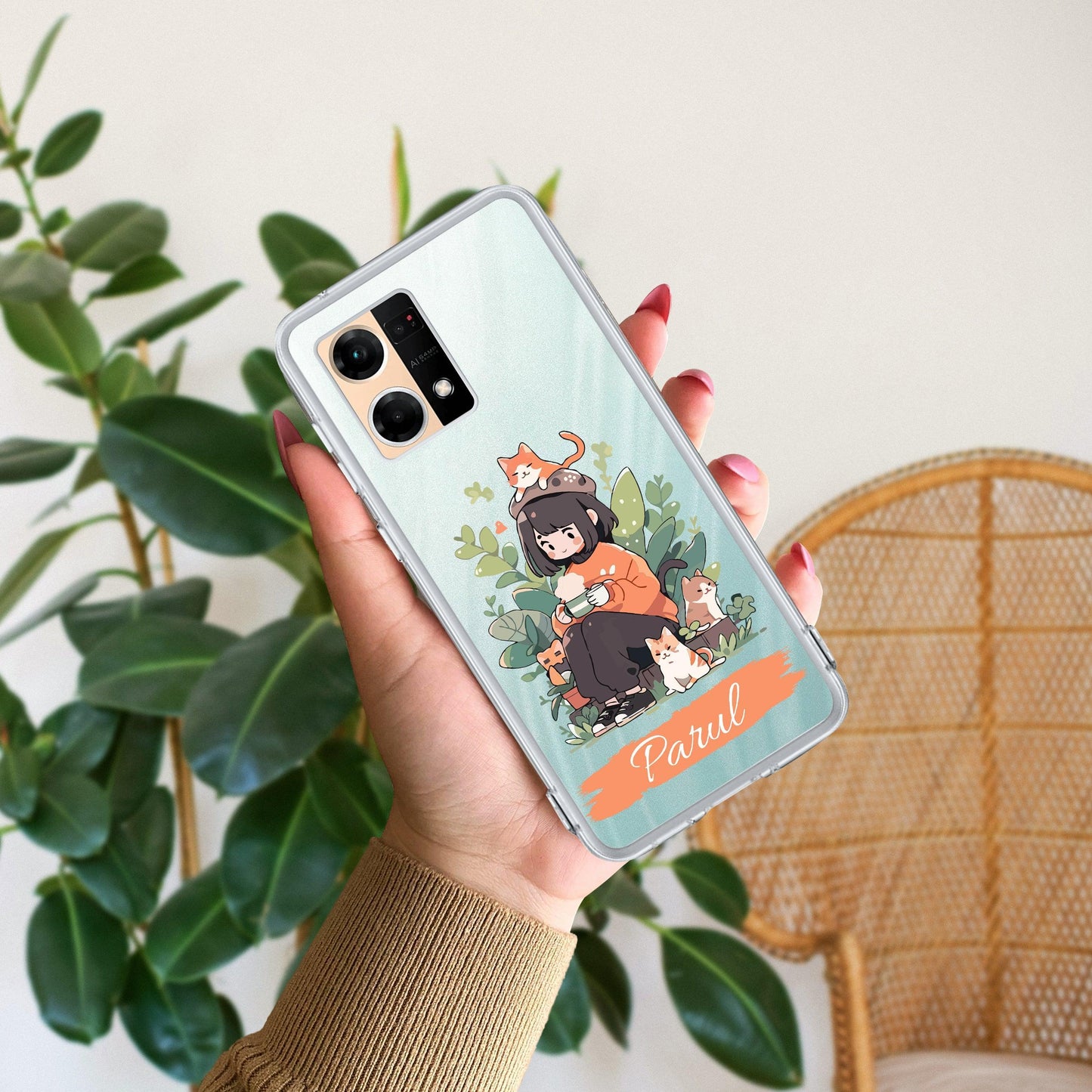 Cat Lover Customize Transparent Silicon Case For Oppo - ShopOnCliQ