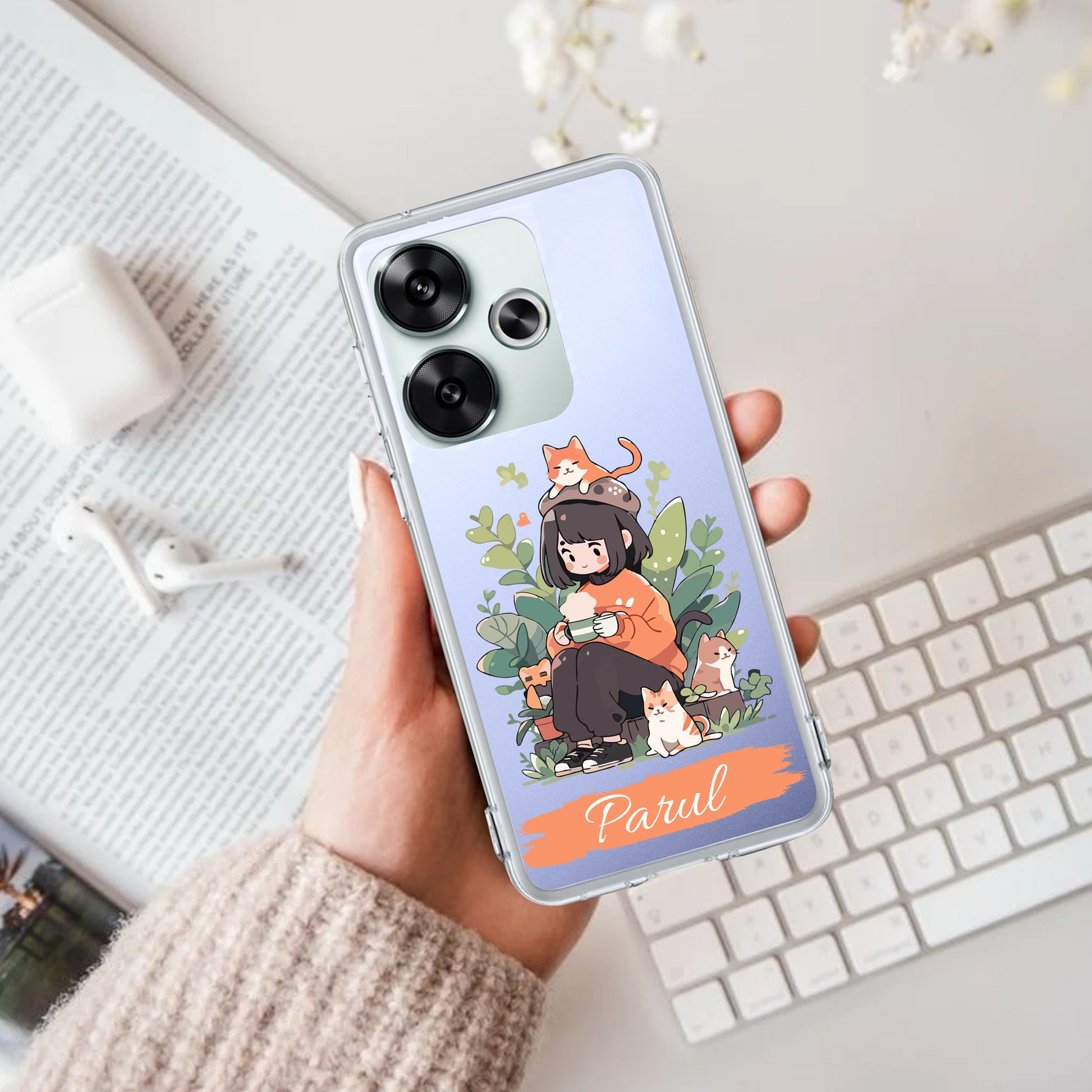 Cat Lover Customize Transparent Silicon Case For Poco ShopOnCliQ