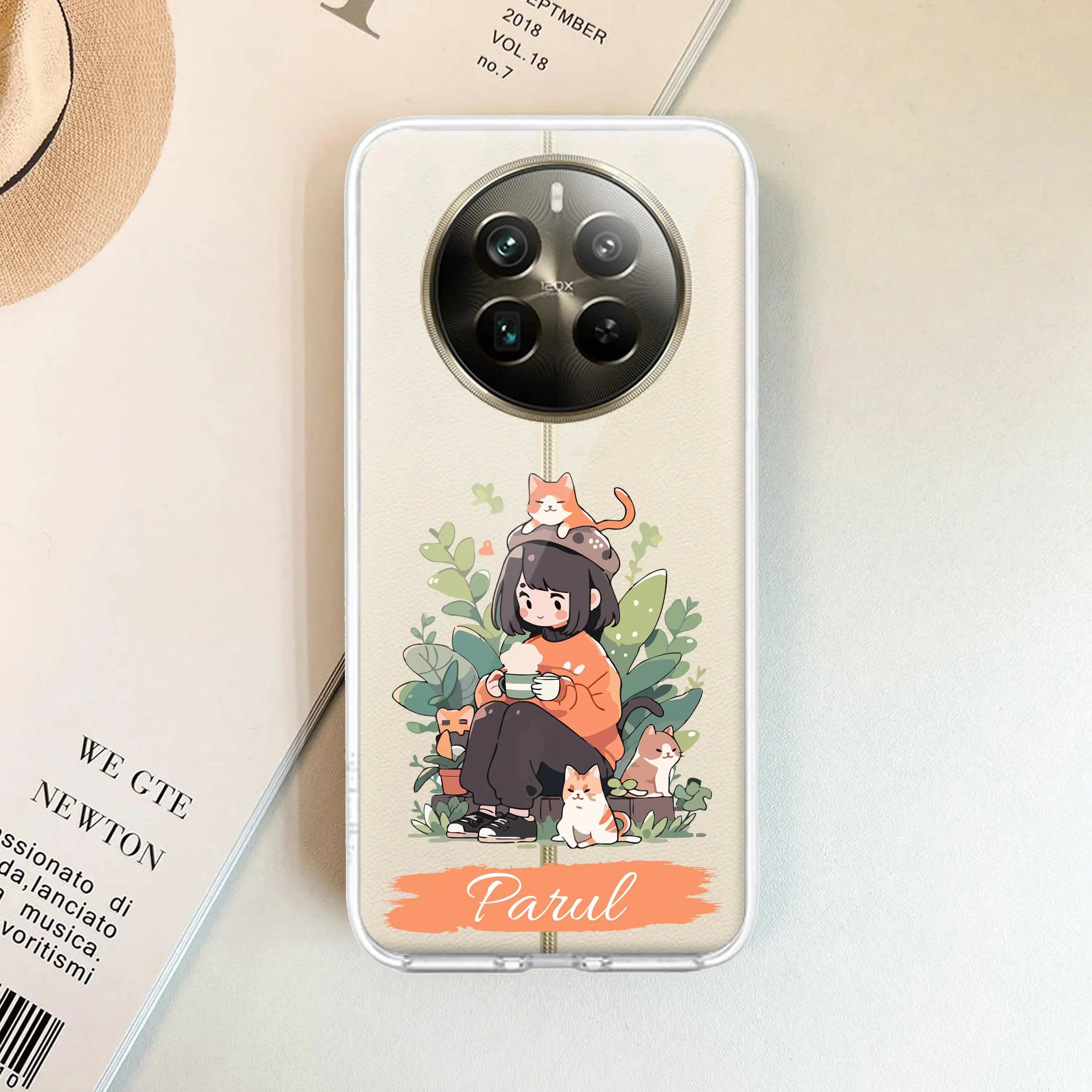 Cat Lover Customize Transparent Silicon Case For Realme GT 6T 5G