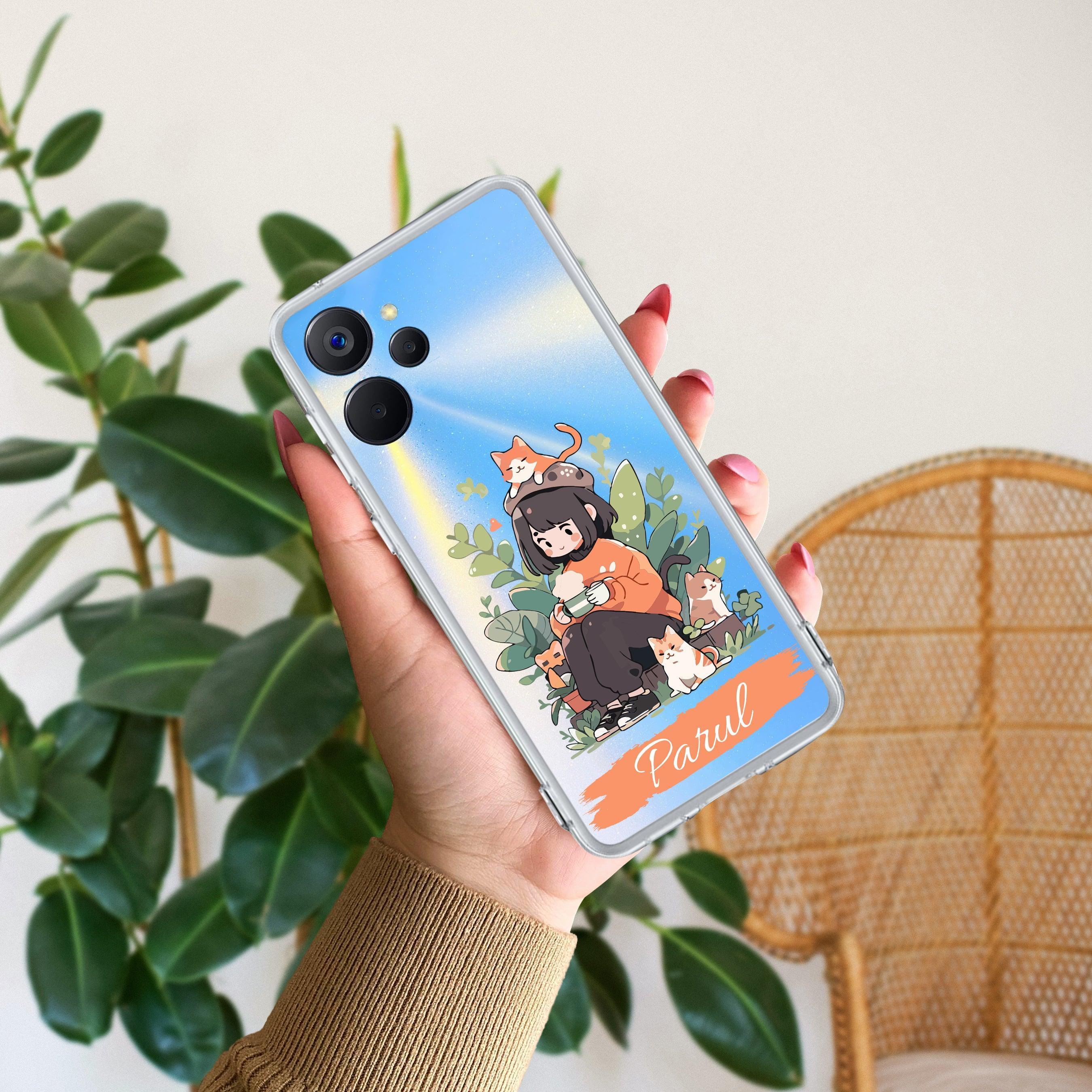 Cat Lover Customize Transparent Silicon Case For Realme 14T 5G