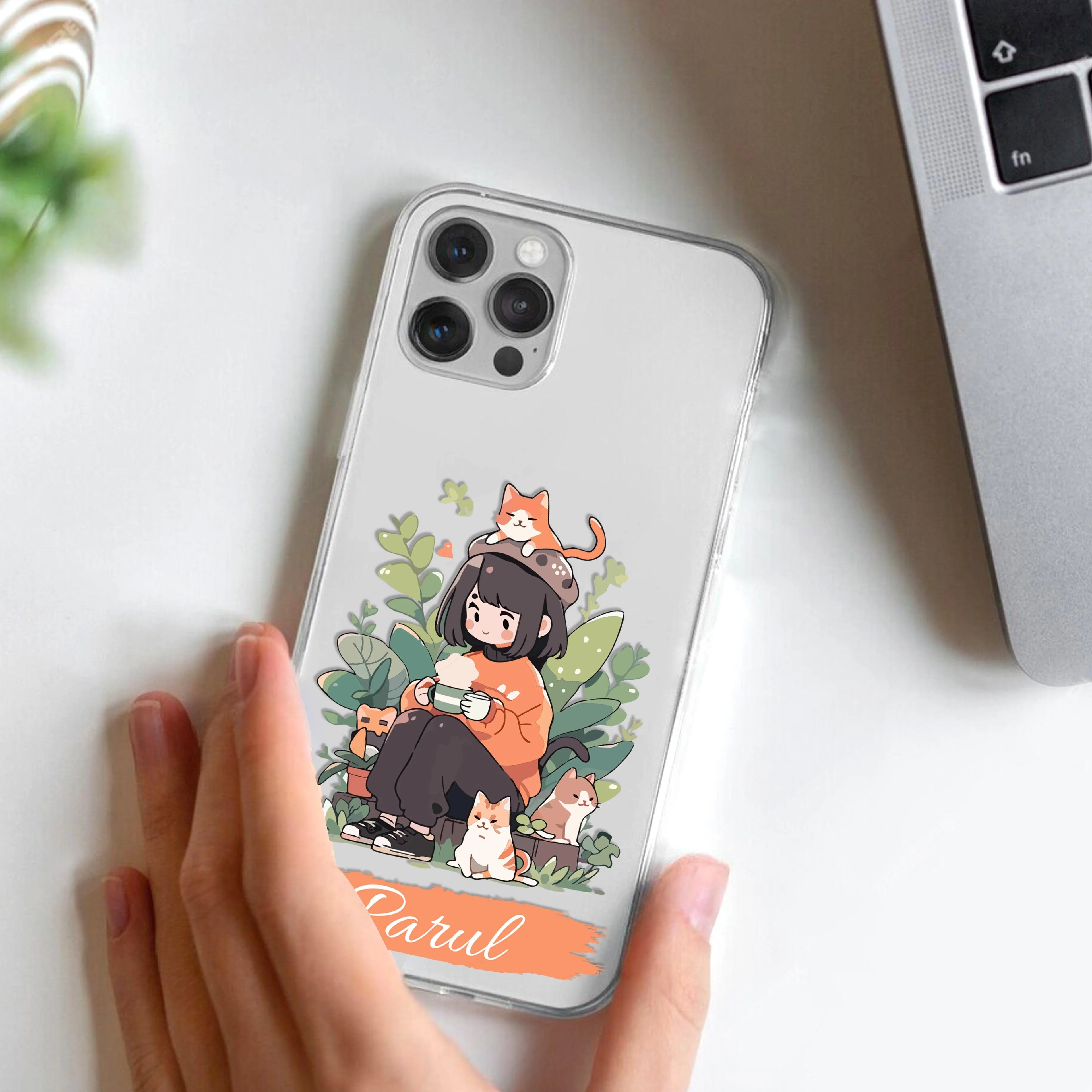 Cat Lover Customize Transparent Silicon Case For Realme 8 4G / Realme 8 Pro