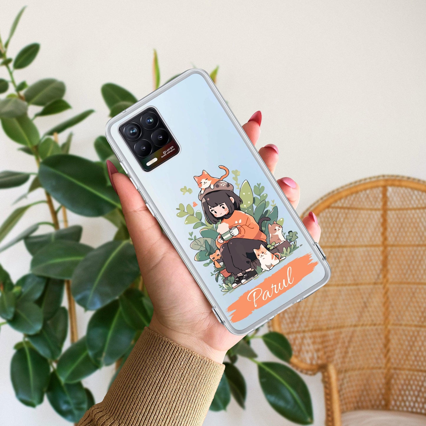 Cat Lover Customize Transparent Silicon Case For Realme/Narzo - ShopOnCliQ