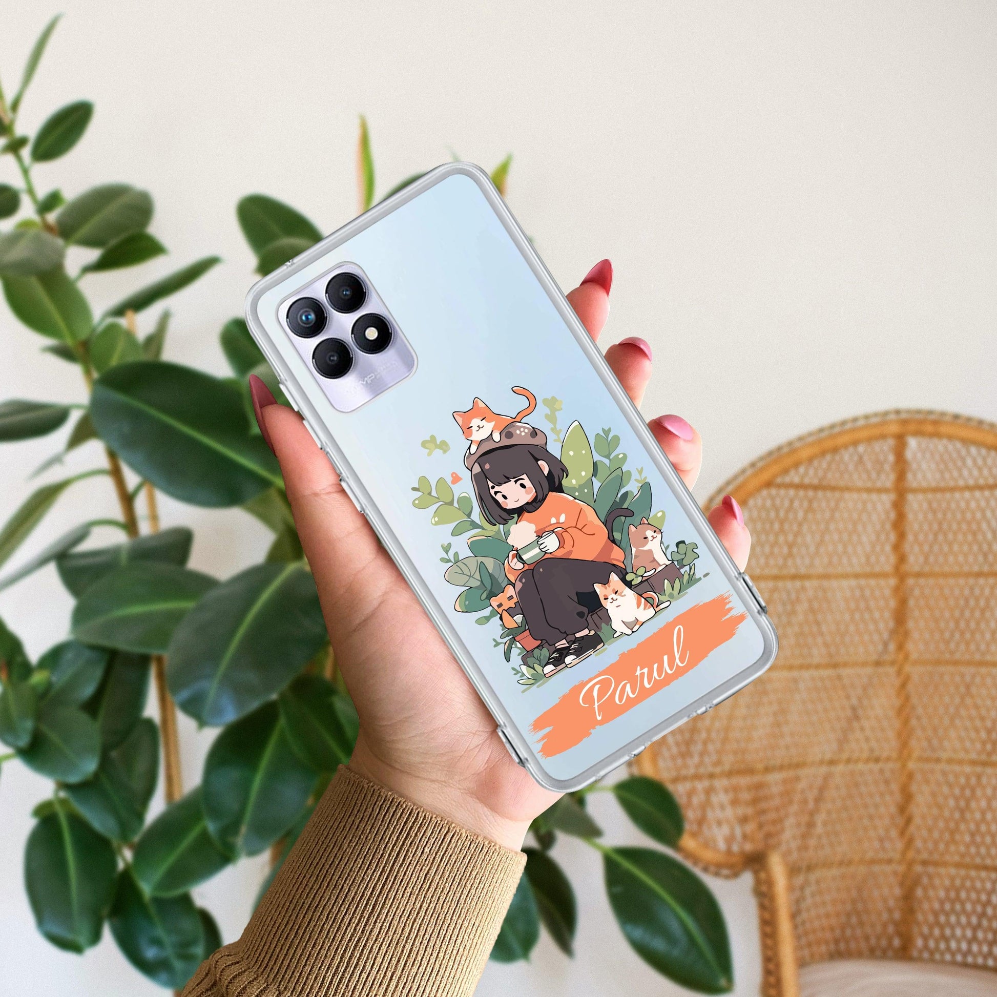 Cat Lover Customize Transparent Silicon Case For Realme/Narzo - ShopOnCliQ