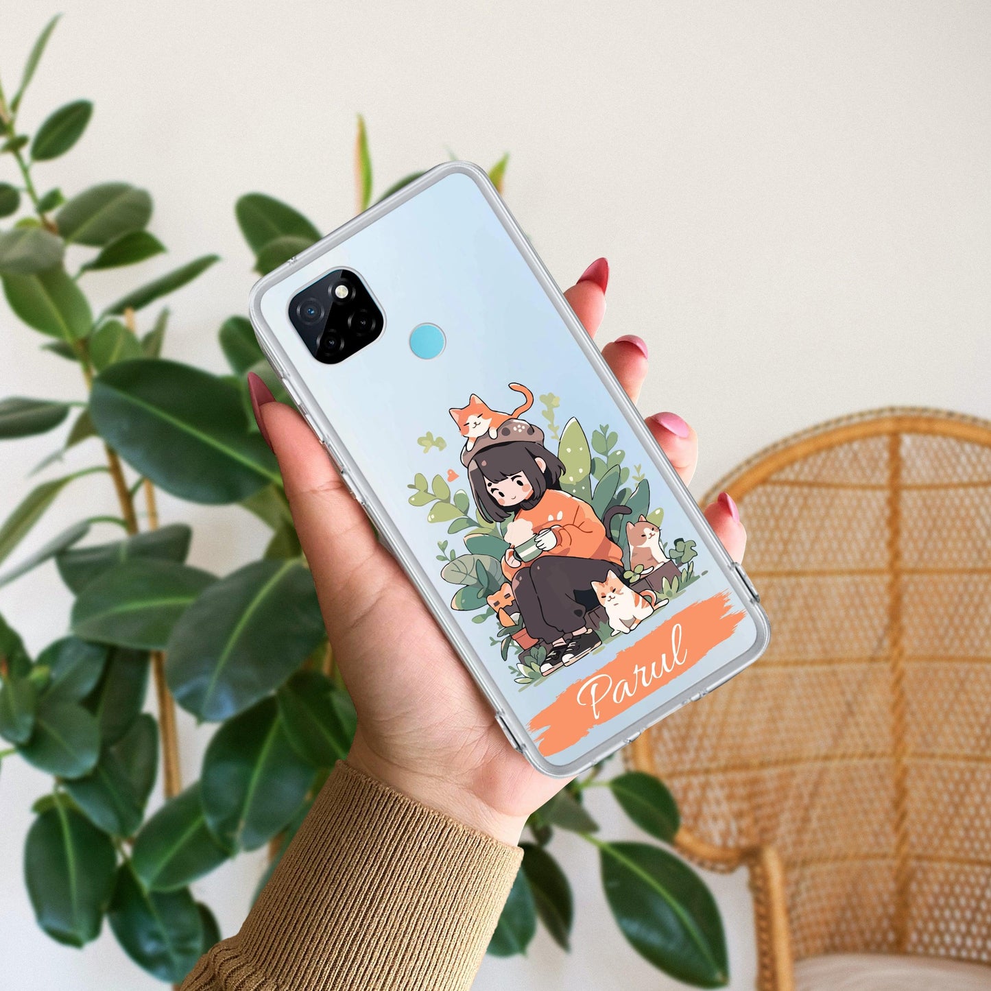 Cat Lover Customize Transparent Silicon Case For Realme/Narzo - ShopOnCliQ