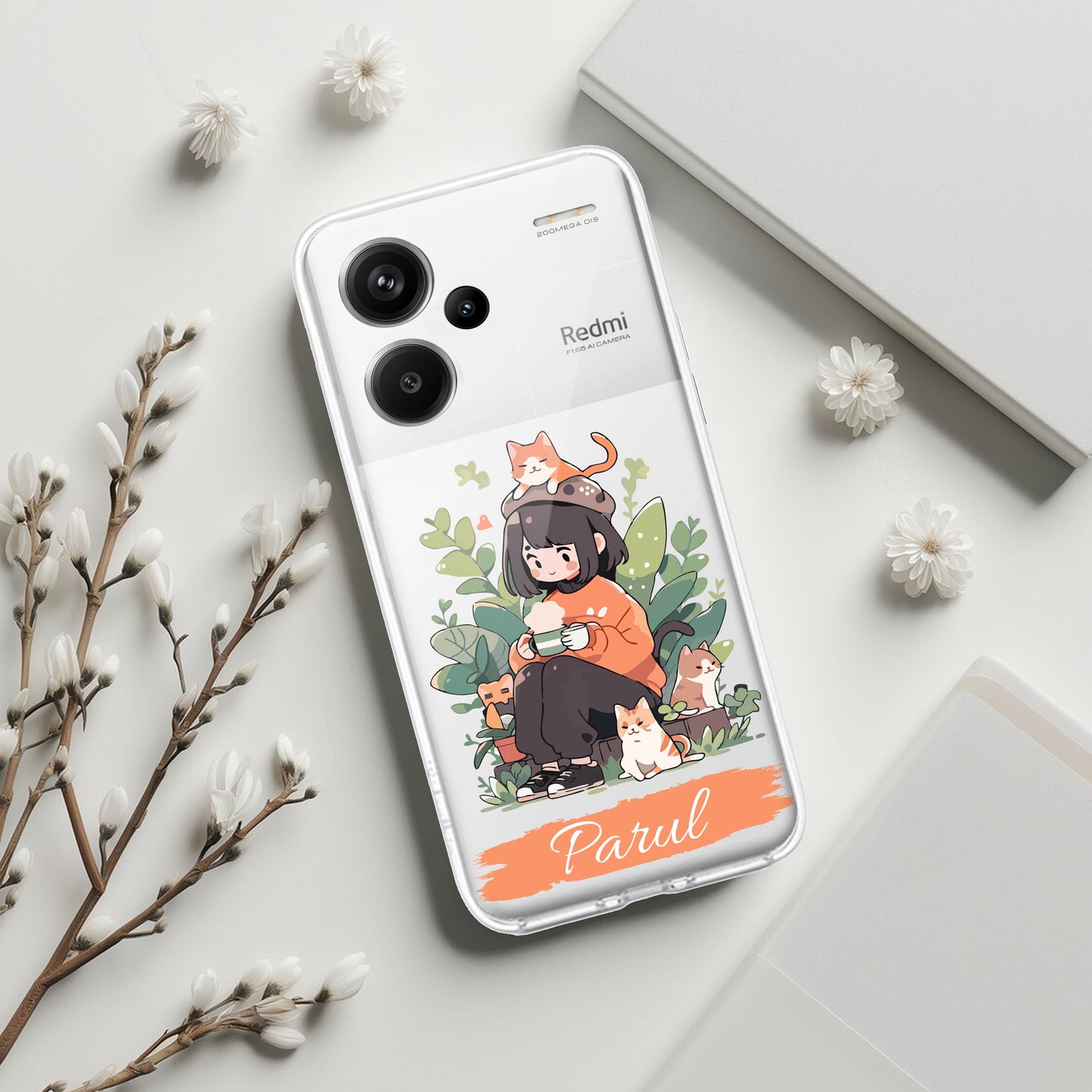 Cat Lover Customize Transparent Silicon Case For Redmi/Xiaomi ShopOnCliQ