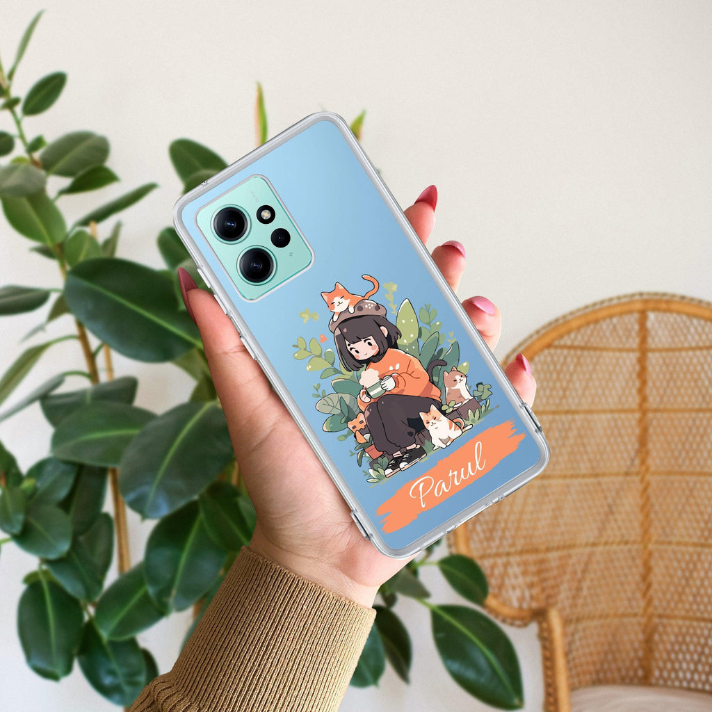 Cat Lover Customize Transparent Silicon Case For Mi 11X 5G / Mi 11X Pro 5G
