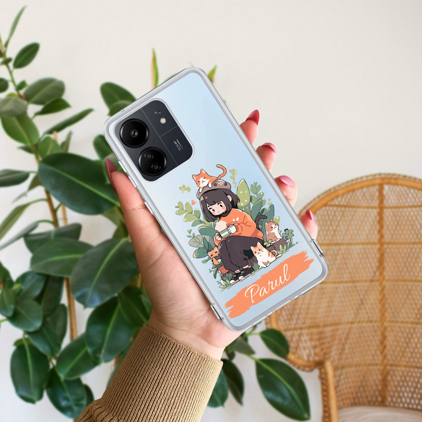 Cat Lover Customize Transparent Silicon Case For Redmi/Xiaomi - ShopOnCliQ