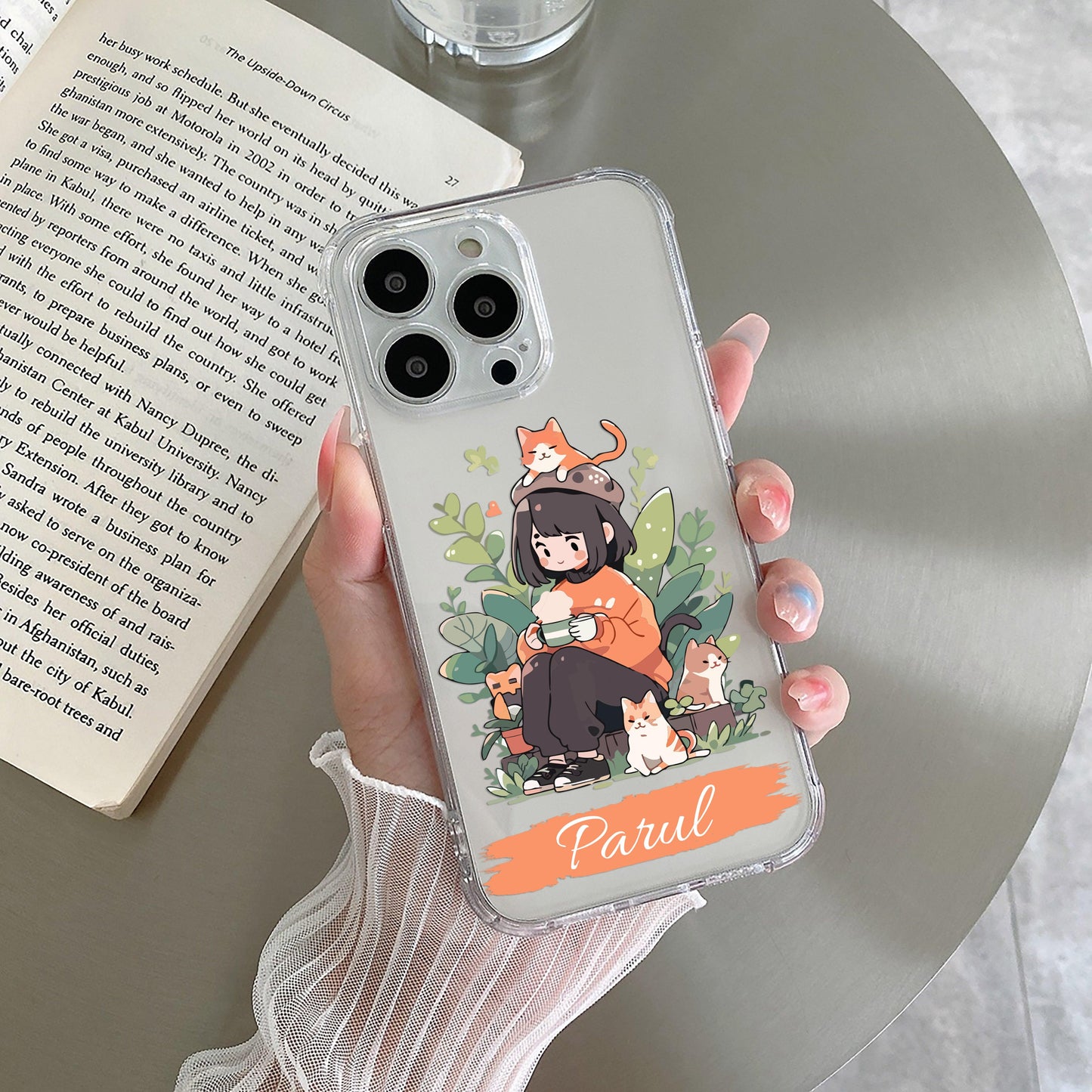 Cat Lover Customize Transparent Silicon Case For Samsung