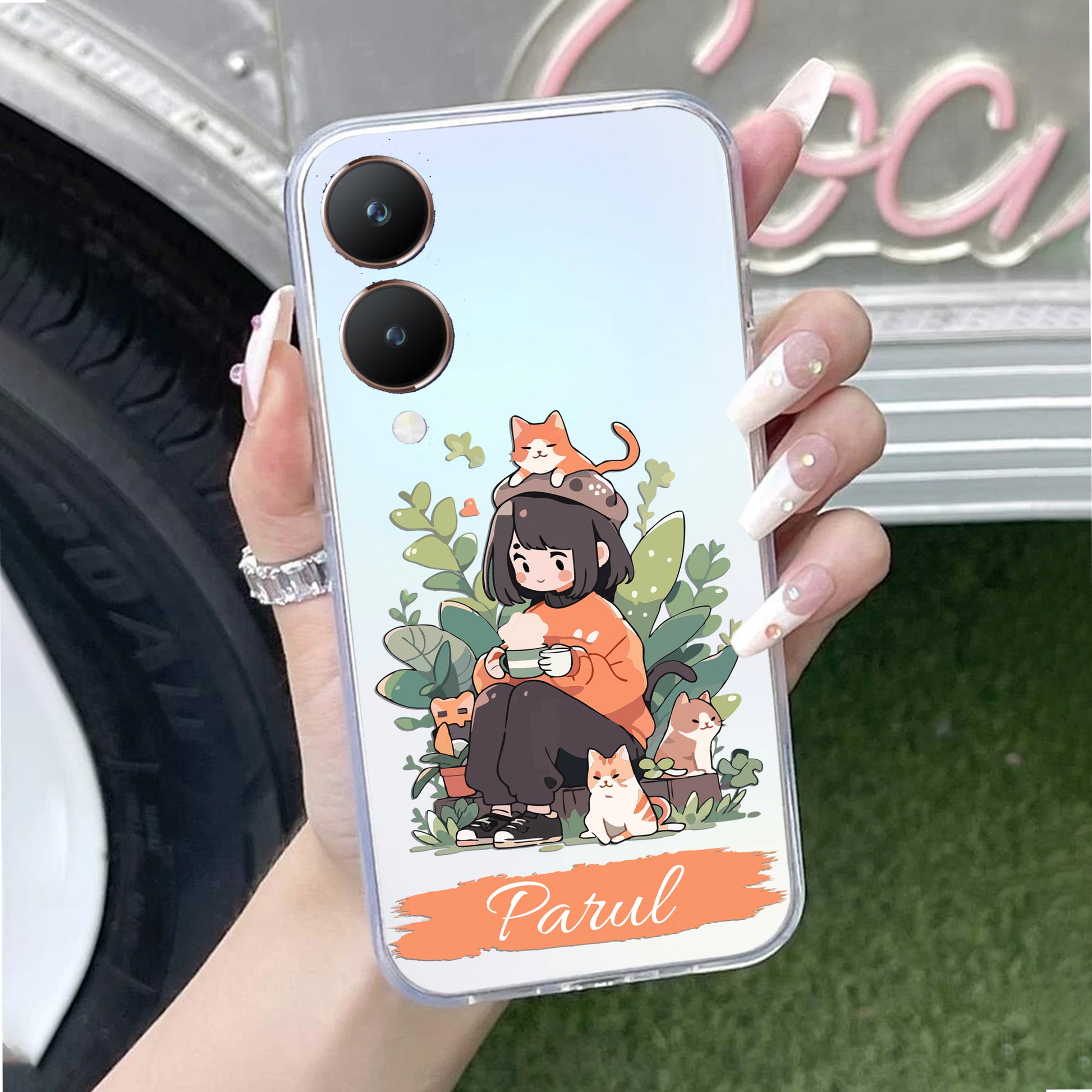 Cat Lover Customize Transparent Silicon Case For Vivo ShopOnCliQ