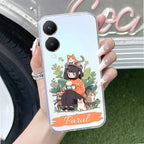 Cat Lover Customize Transparent Silicon Case For Vivo T3 5G
