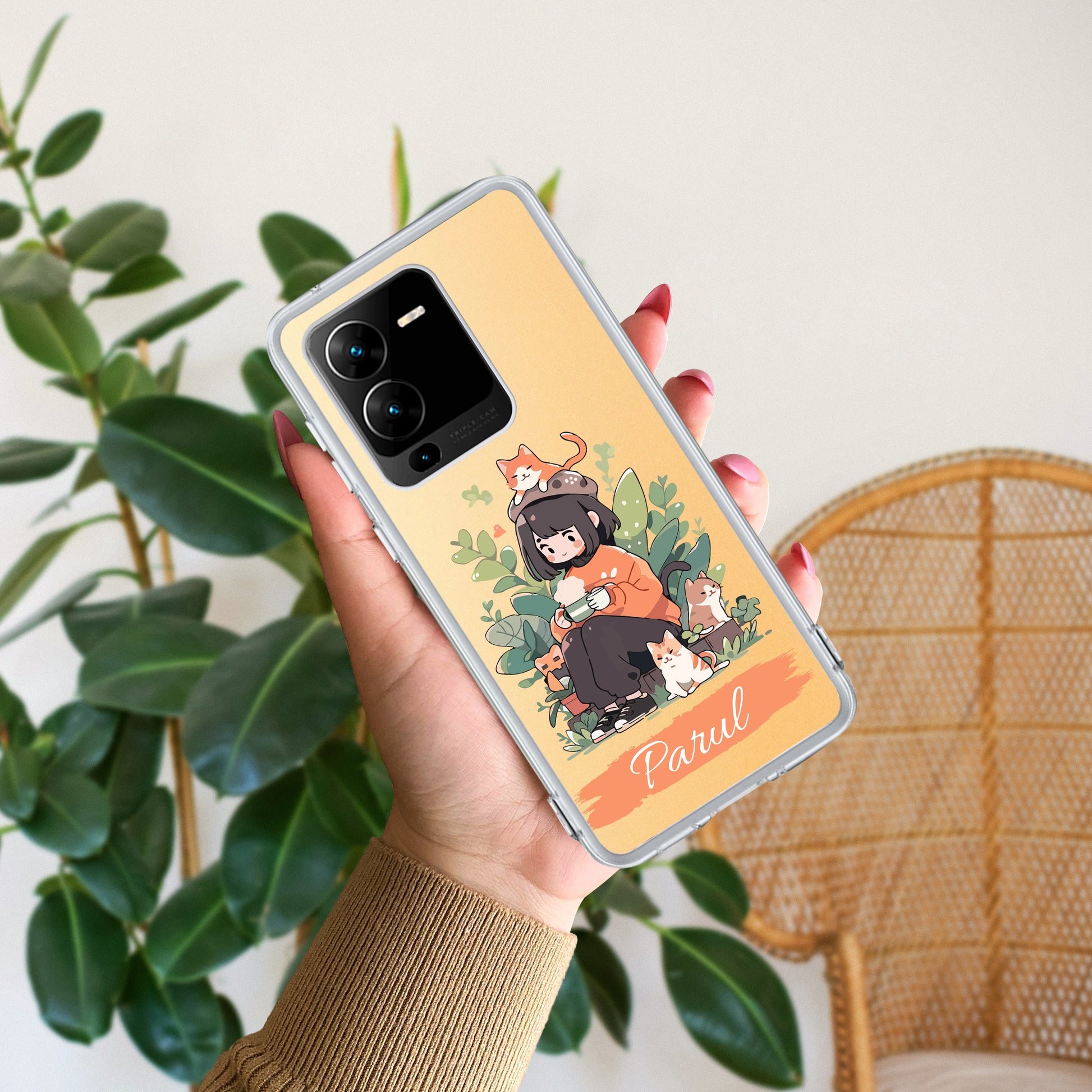 Cat Lover Customize Transparent Silicon Case For Vivo ShopOnCliQ