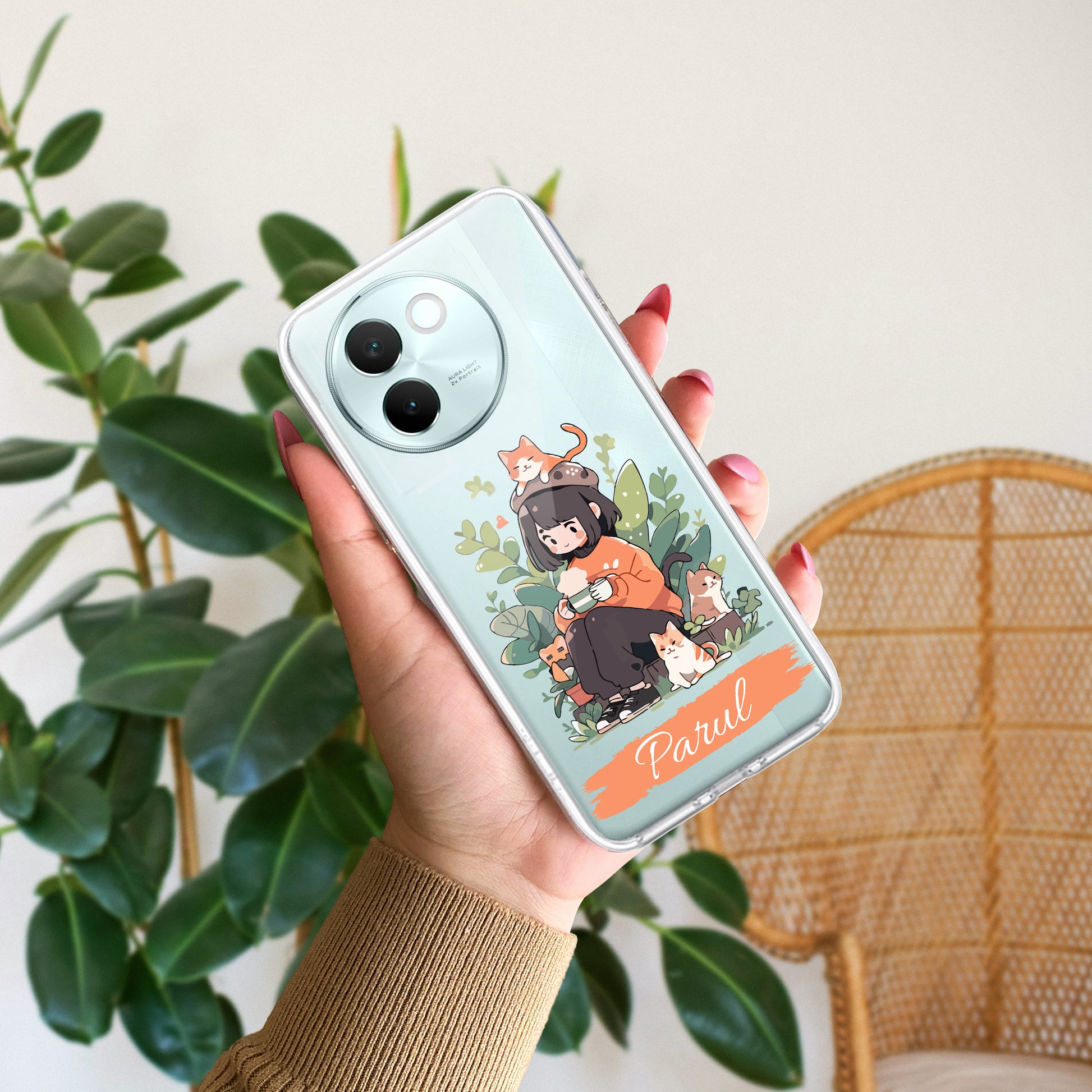 Cat Lover Customize Transparent Silicon Case For Vivo ShopOnCliQ