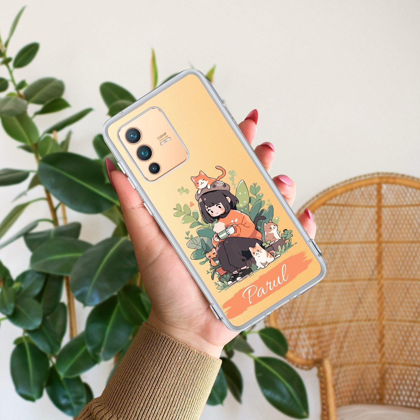 Cat Lover Customize Transparent Silicon Case For Vivo - ShopOnCliQ