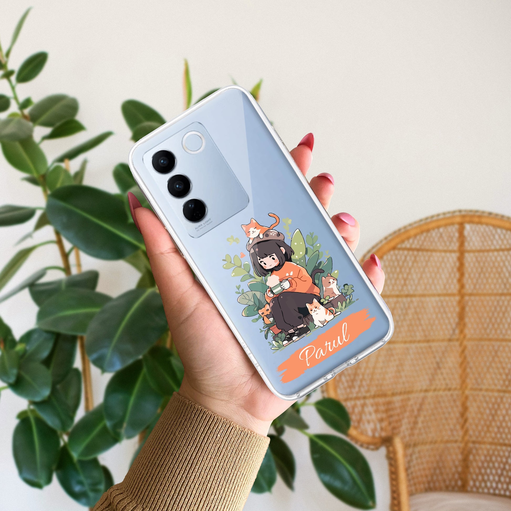 Cat Lover Customize Transparent Silicon Case For Vivo ShopOnCliQ