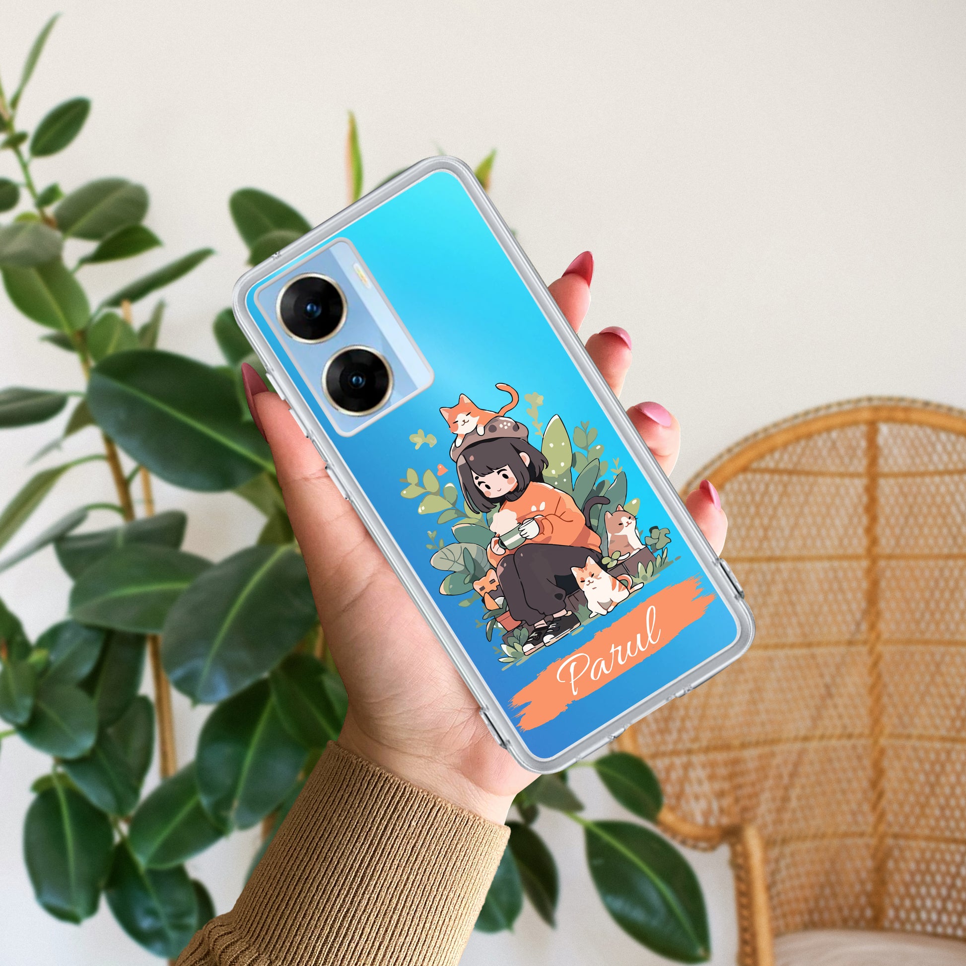 Cat Lover Customize Transparent Silicon Case For Vivo ShopOnCliQ