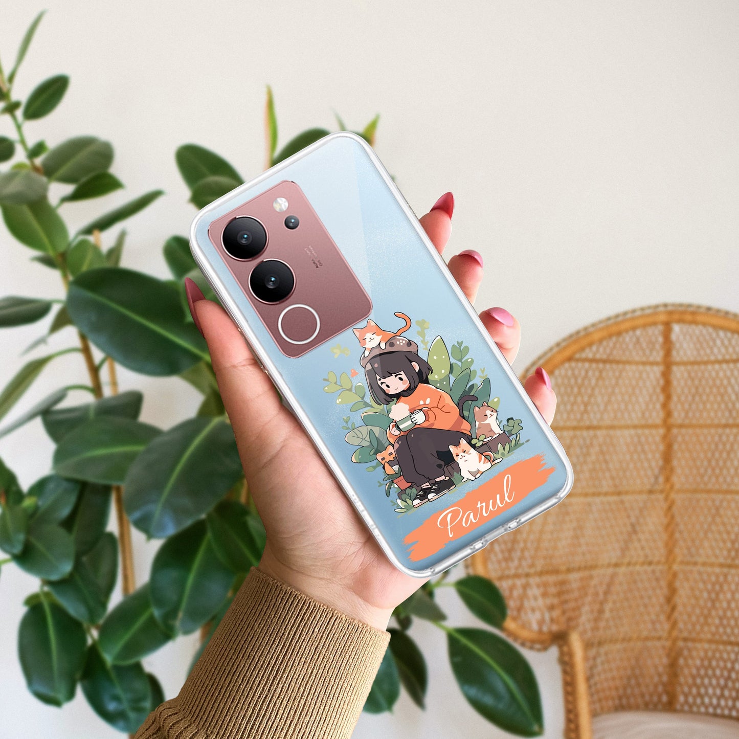 Cat Lover Customize Transparent Silicon Case For Vivo ShopOnCliQ