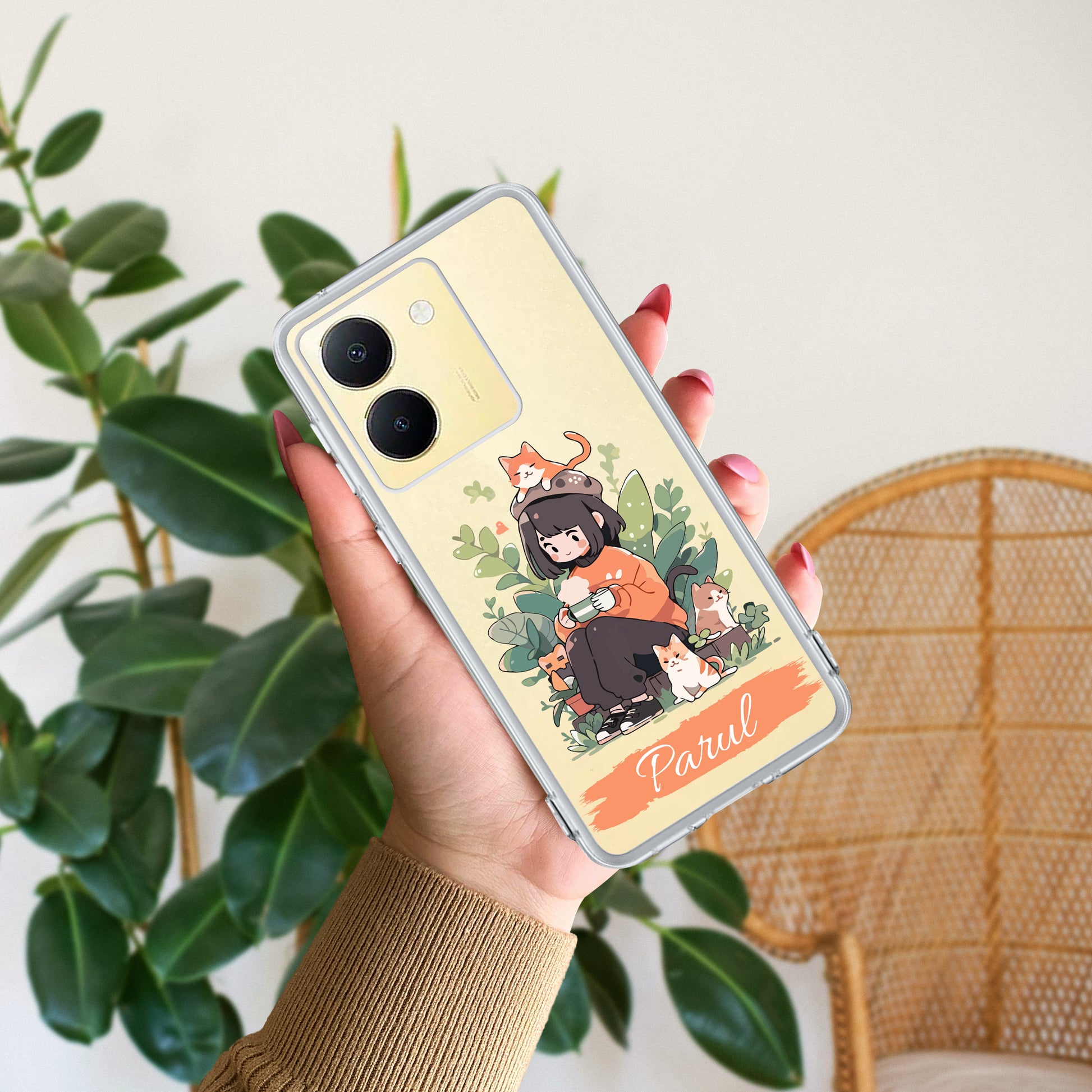 Cat Lover Customize Transparent Silicon Case For Vivo ShopOnCliQ