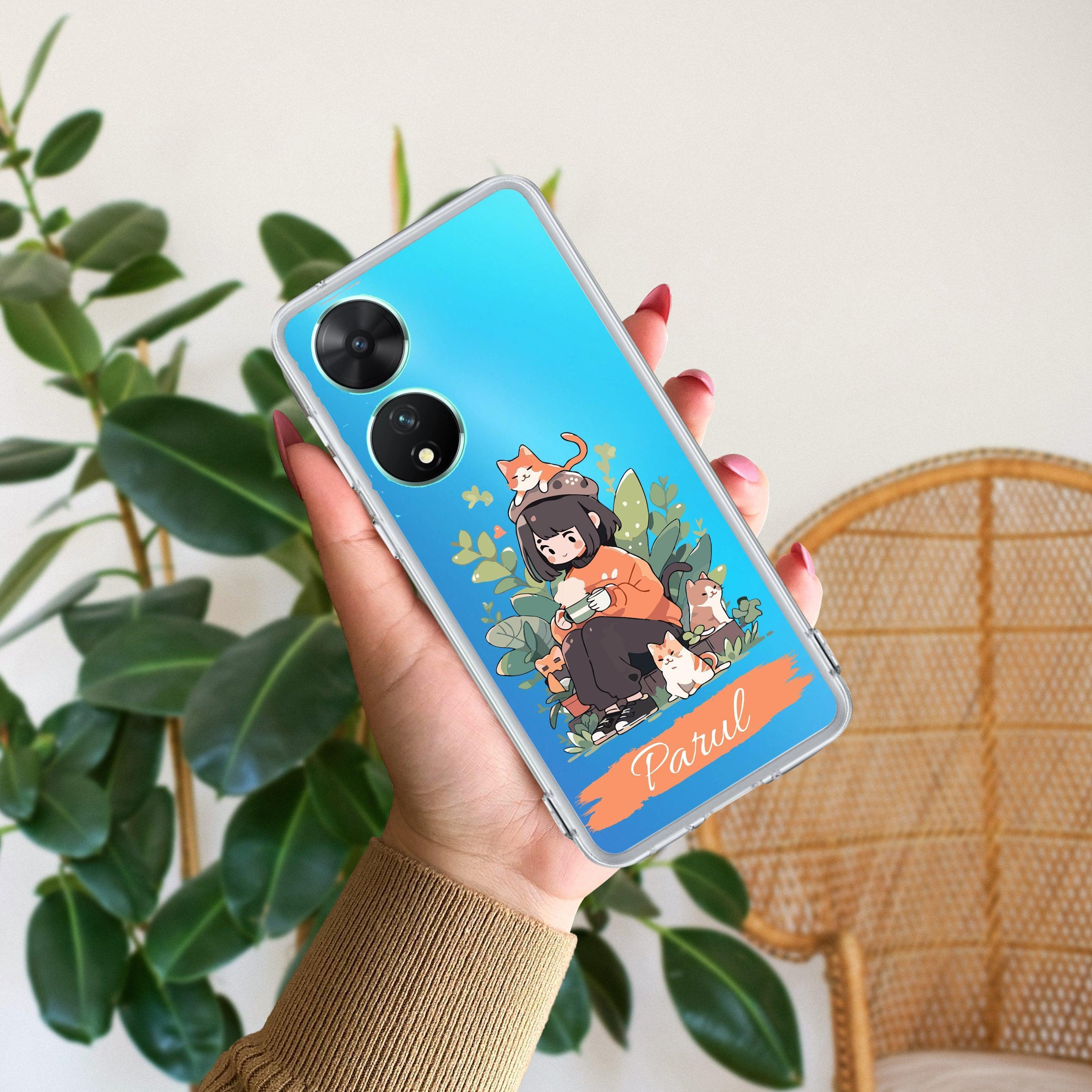 Cat Lover Customize Transparent Silicon Case For Vivo X60 Pro