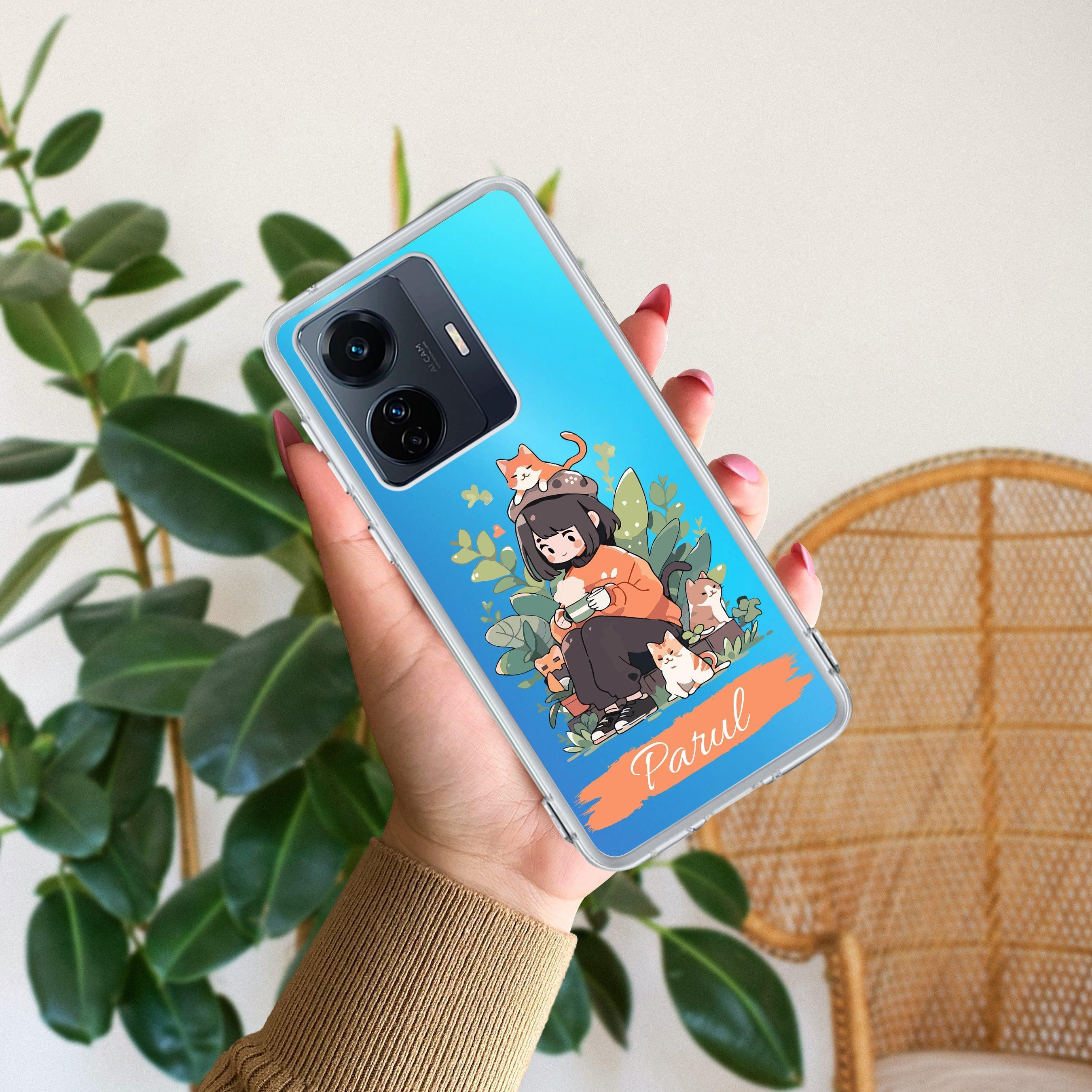 Cat Lover Customize Transparent Silicon Case For Vivo Y300 5G
