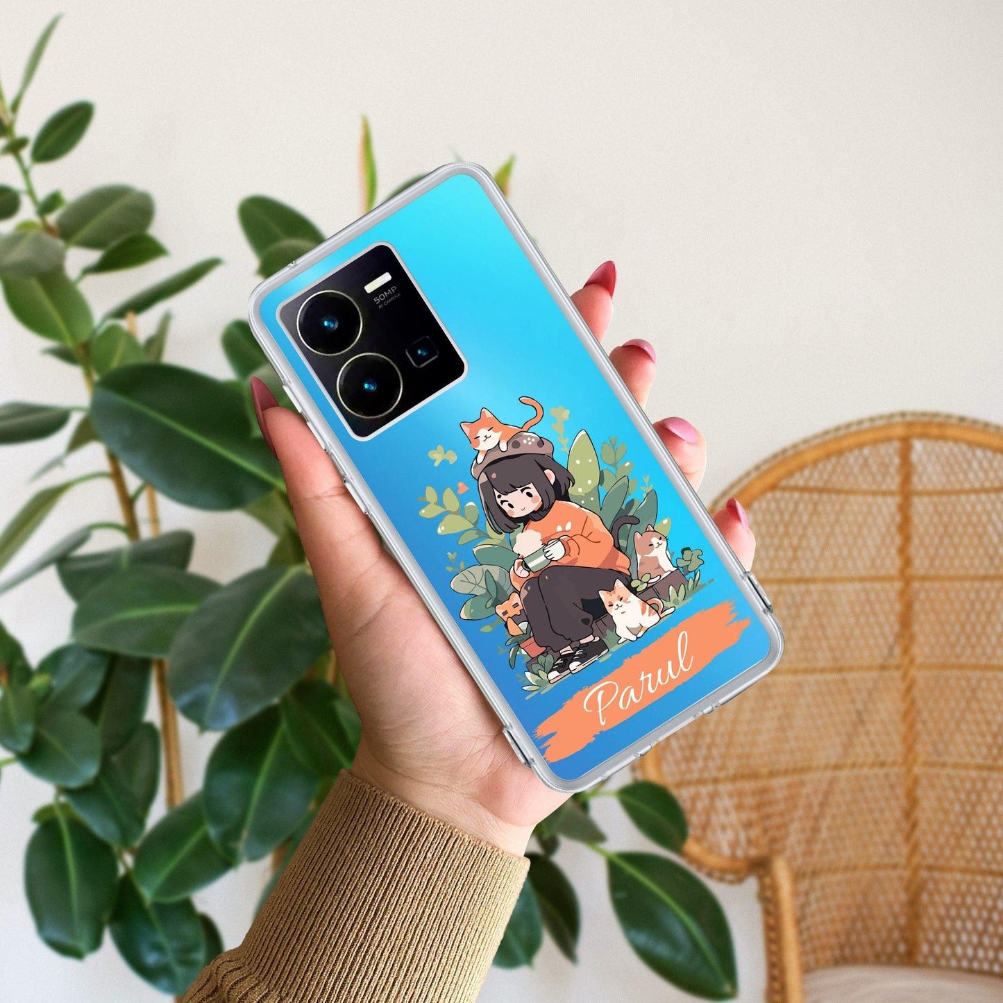 Cat Lover Customize Transparent Silicon Case For Vivo - ShopOnCliQ