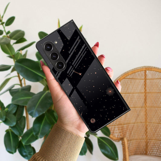 Celestial Design Glossy Metal Case Cover For Samsung