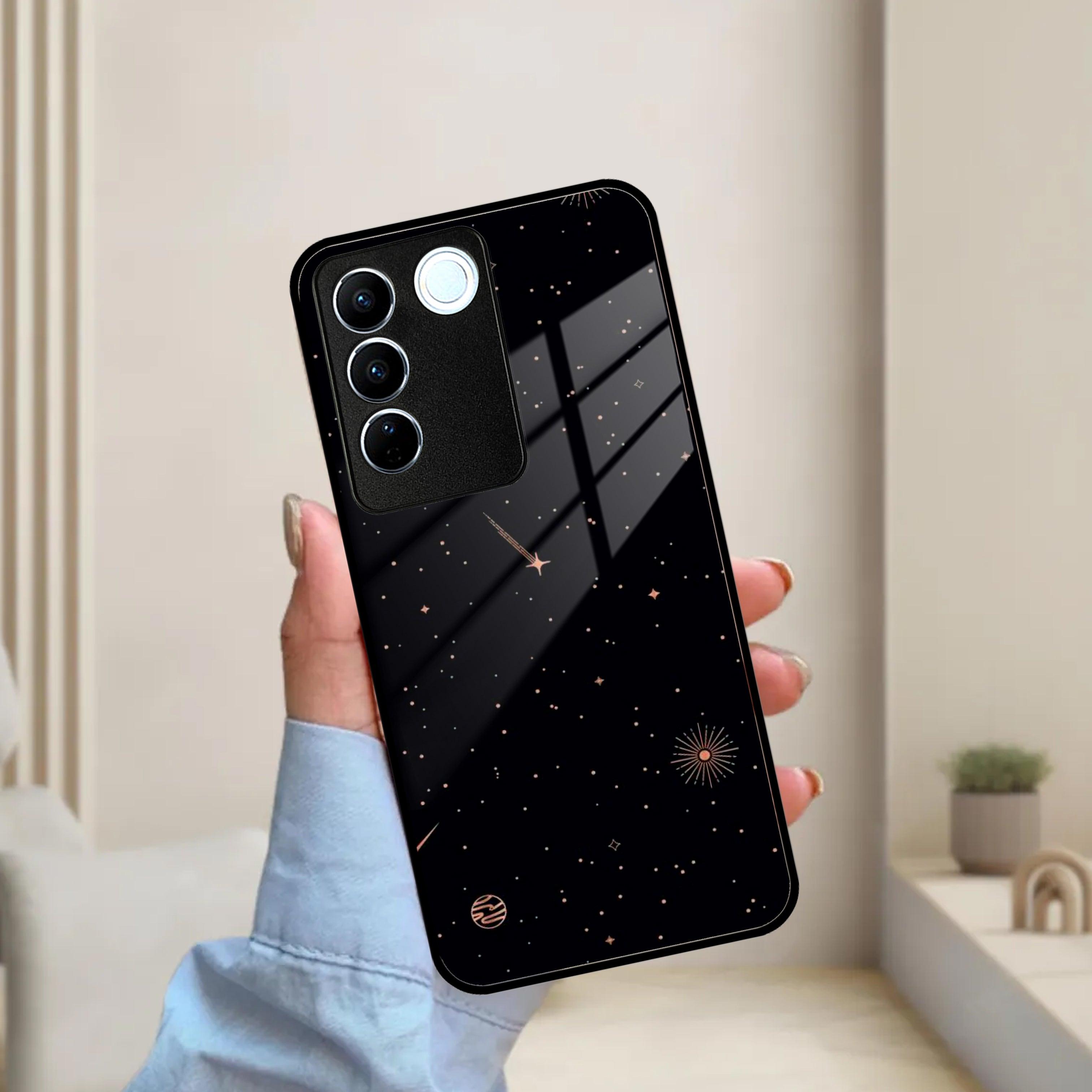 Celestial Design Glossy Metal Case Cover For Vivo - ShopOnCliQ