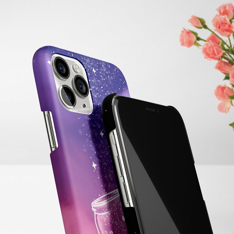 Celestial Design Slim Case Cover (Purple) For iPhone - ShopOnCliQ