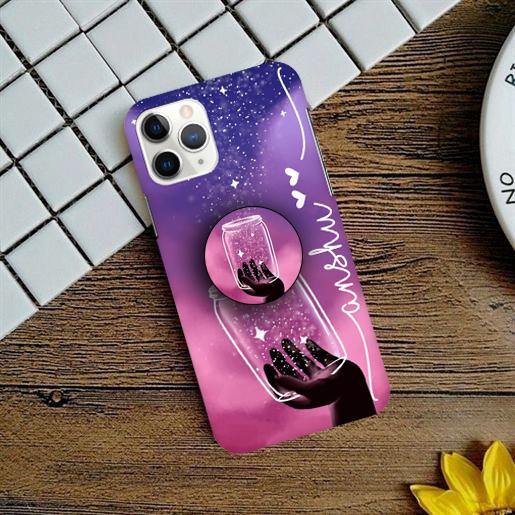 Celestial Design Slim Case Cover Purple For Realme/Narzo