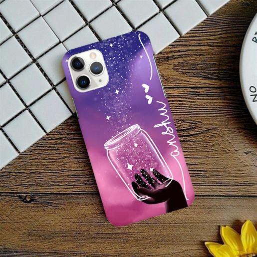 Celestial Design Slim Case Cover (Purple) For iPhone