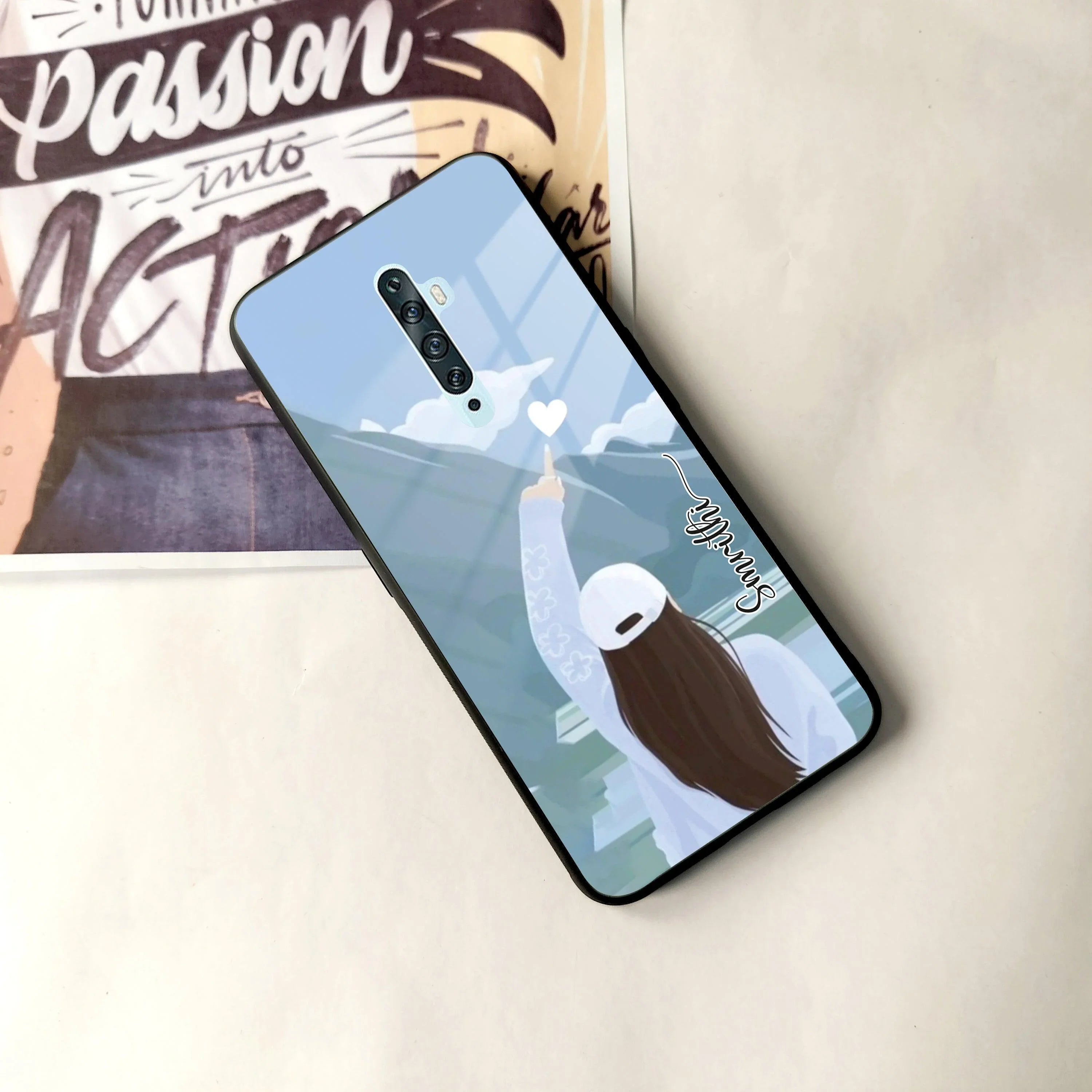Chasing Dreams Customized Glass Case Cover For Oppo - ShopOnCliQ