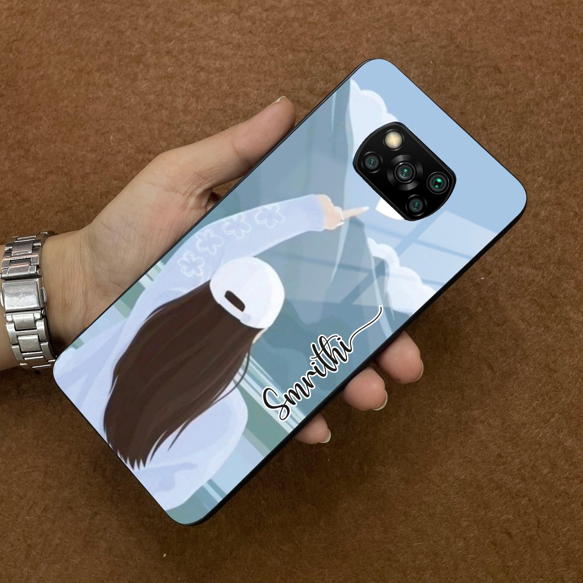 Chasing Dreams Customized Glass Case Cover For Poco - ShopOnCliQ