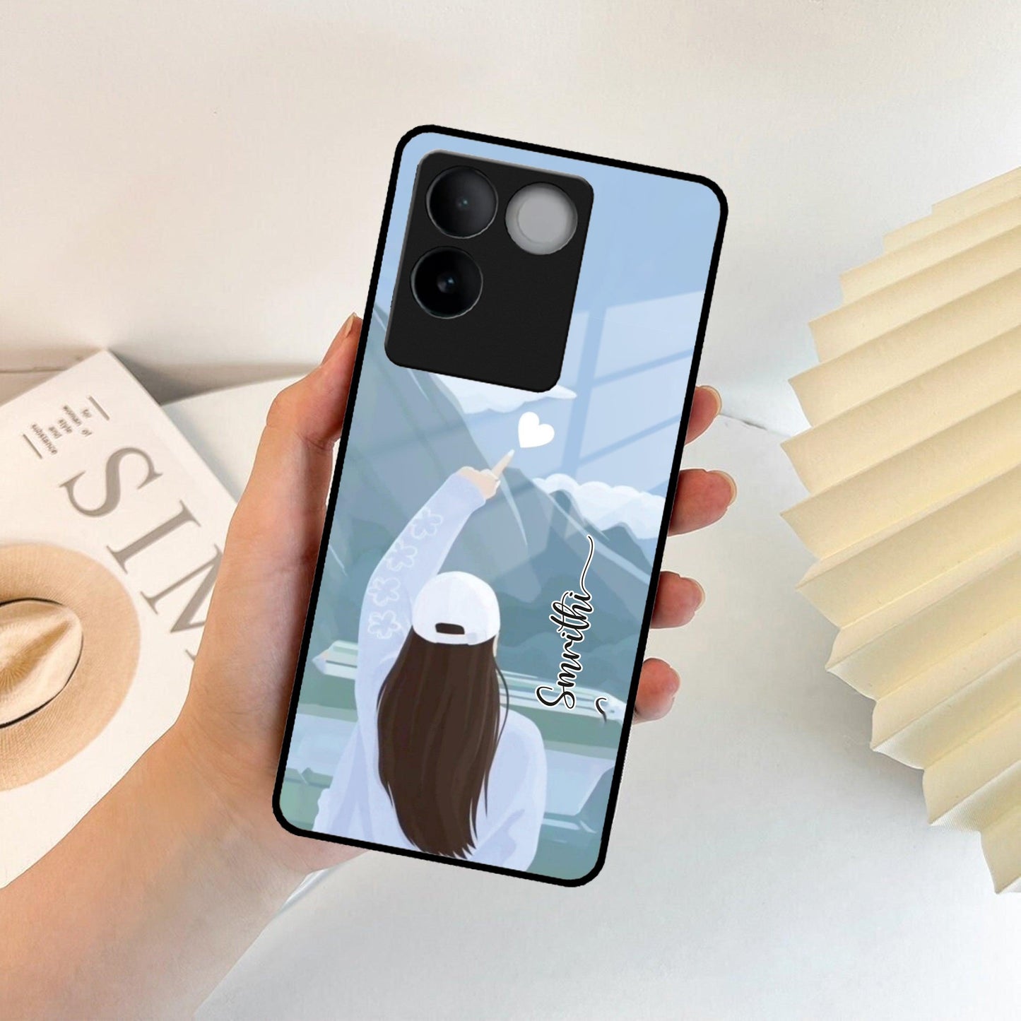 Chasing Dreams Customized Glass Case Cover For iQOO