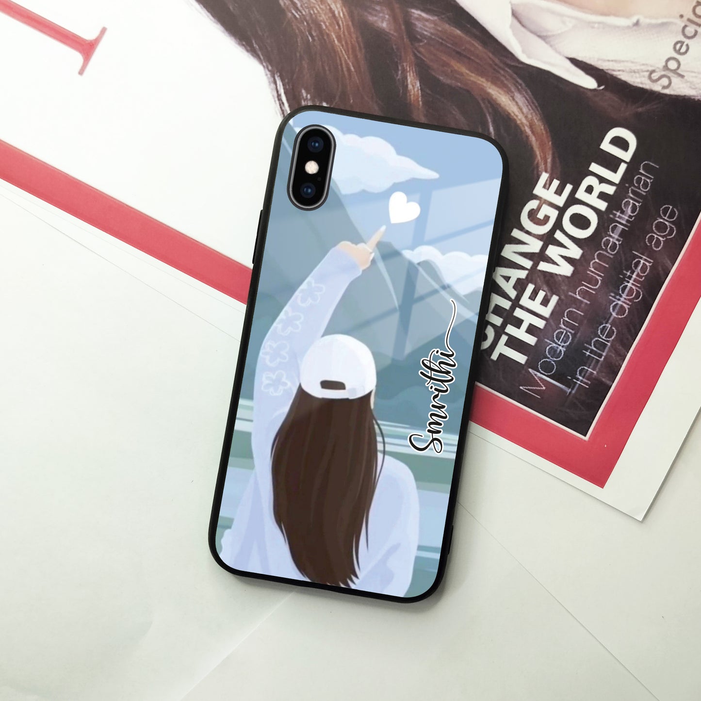 Chasing Dreams Customized Glass Case Cover For iPhone - ShopOnCliQ