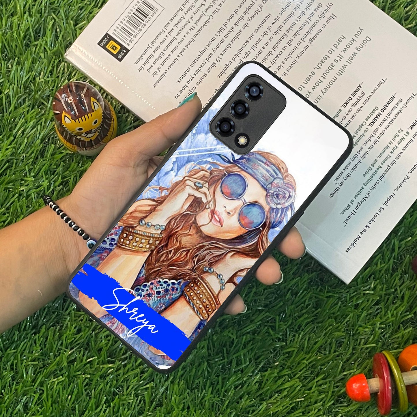 Bindass Babe Customize Glass Case Cover For Oppo