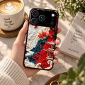 Whispers of Sakura Waves Glass Case Cover
