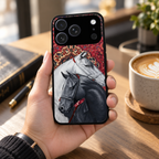 Regal Stallion Tapestry Glass Case