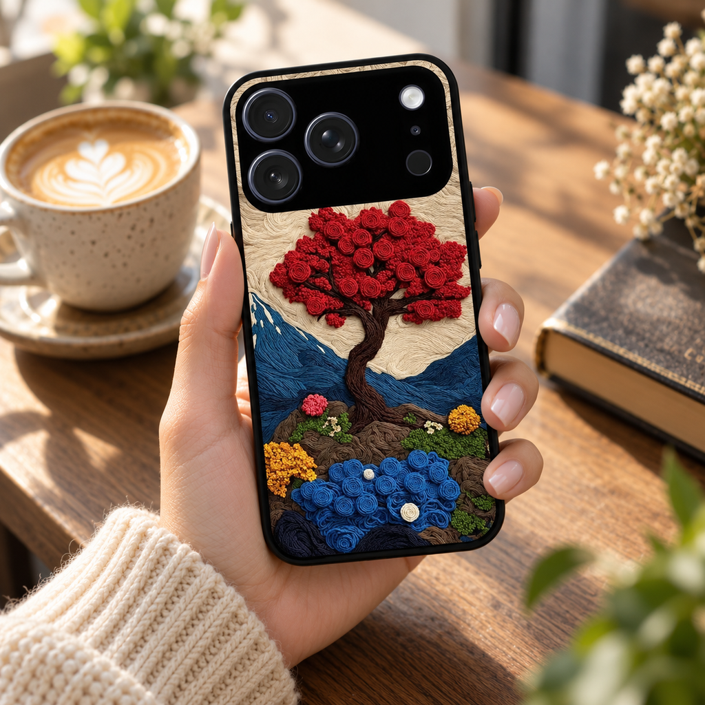 Eternal Nature Tapestry Glass Case Cover