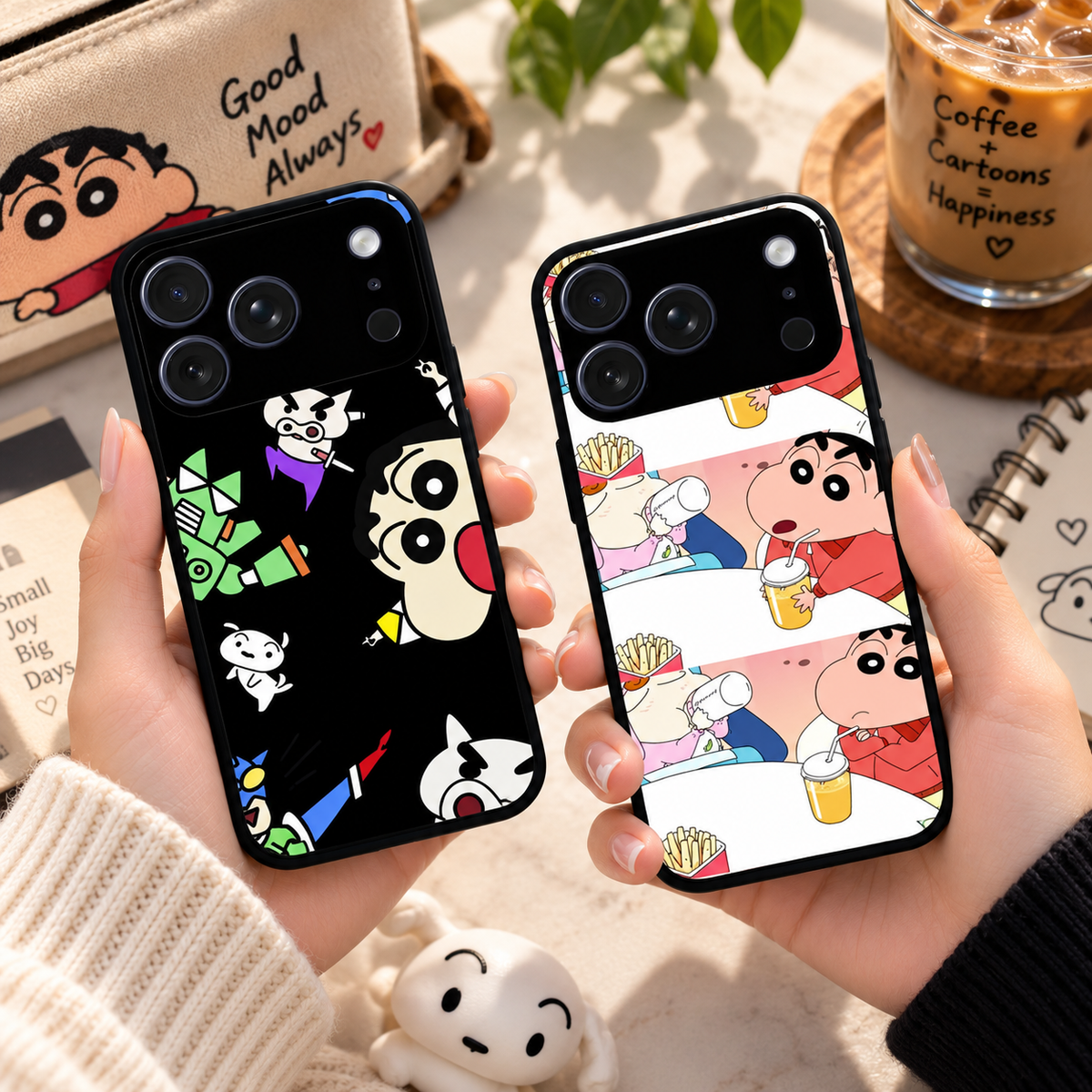 Crazy Cartoon Glass Case Cover