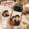 Custom Personalised Art Photo Glass Case
