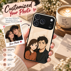 Custom Personalised Art Photo Glass Case