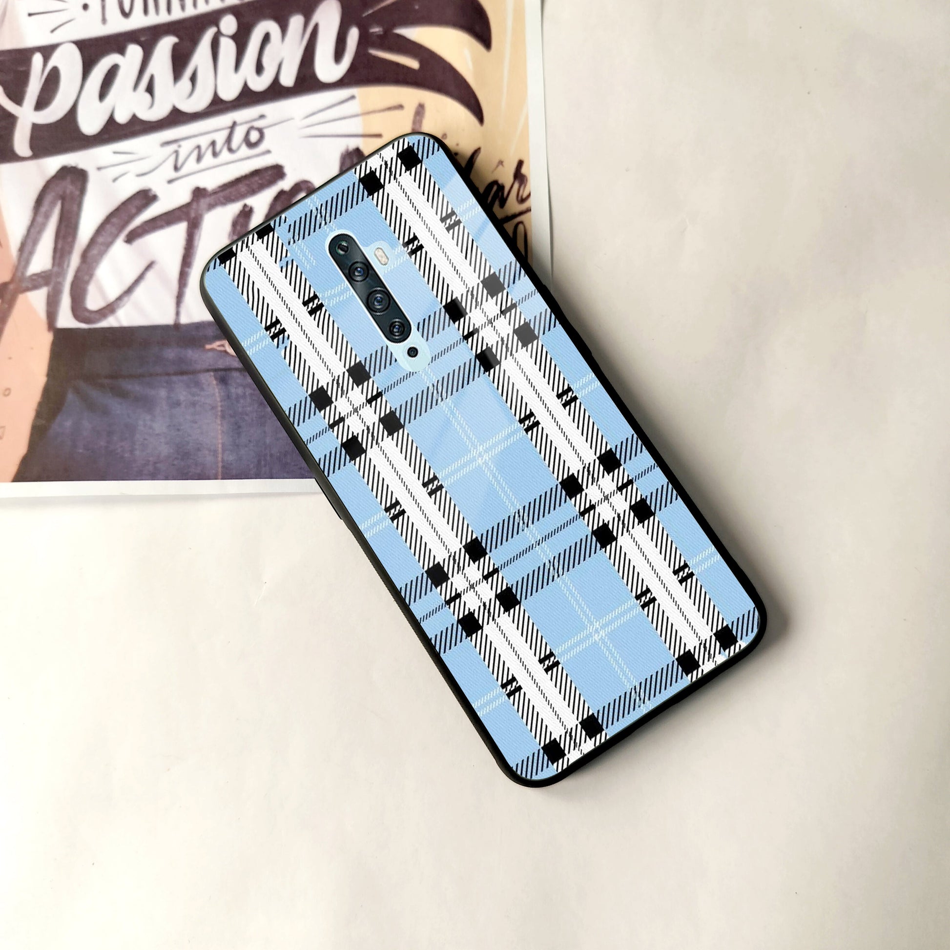 Check Glass Phone Case And Cover For Oppo ShopOnCliQ