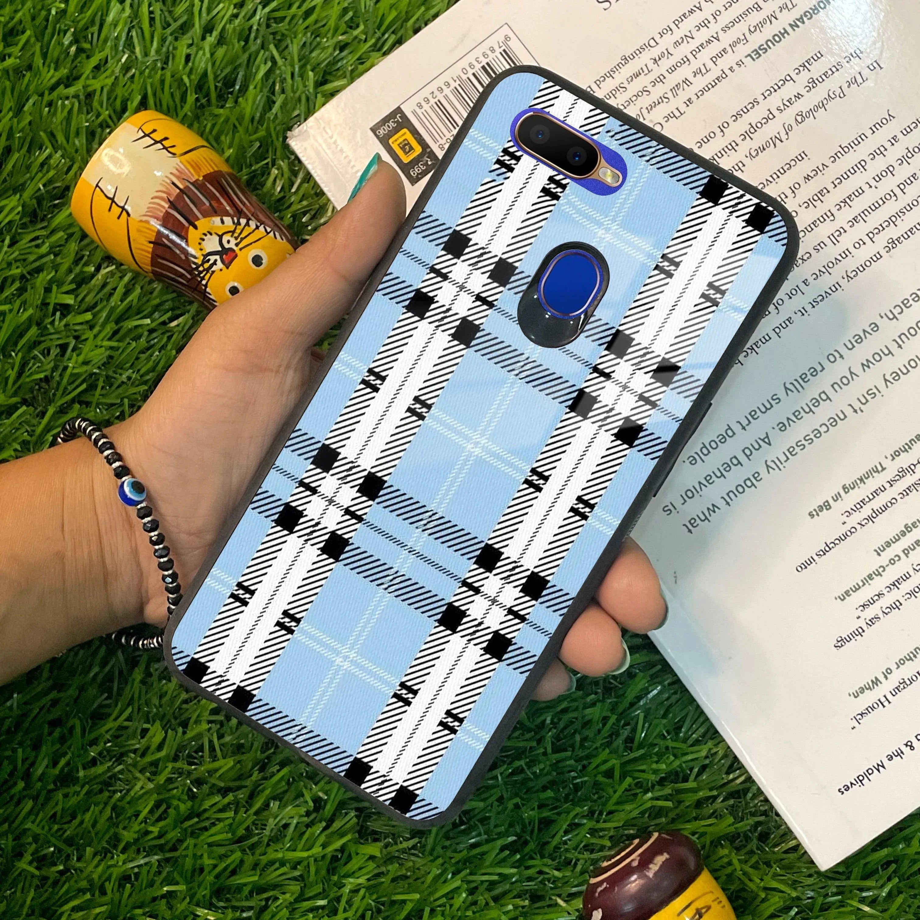 Check Glass Phone Case And Cover For Oppo - ShopOnCliQ