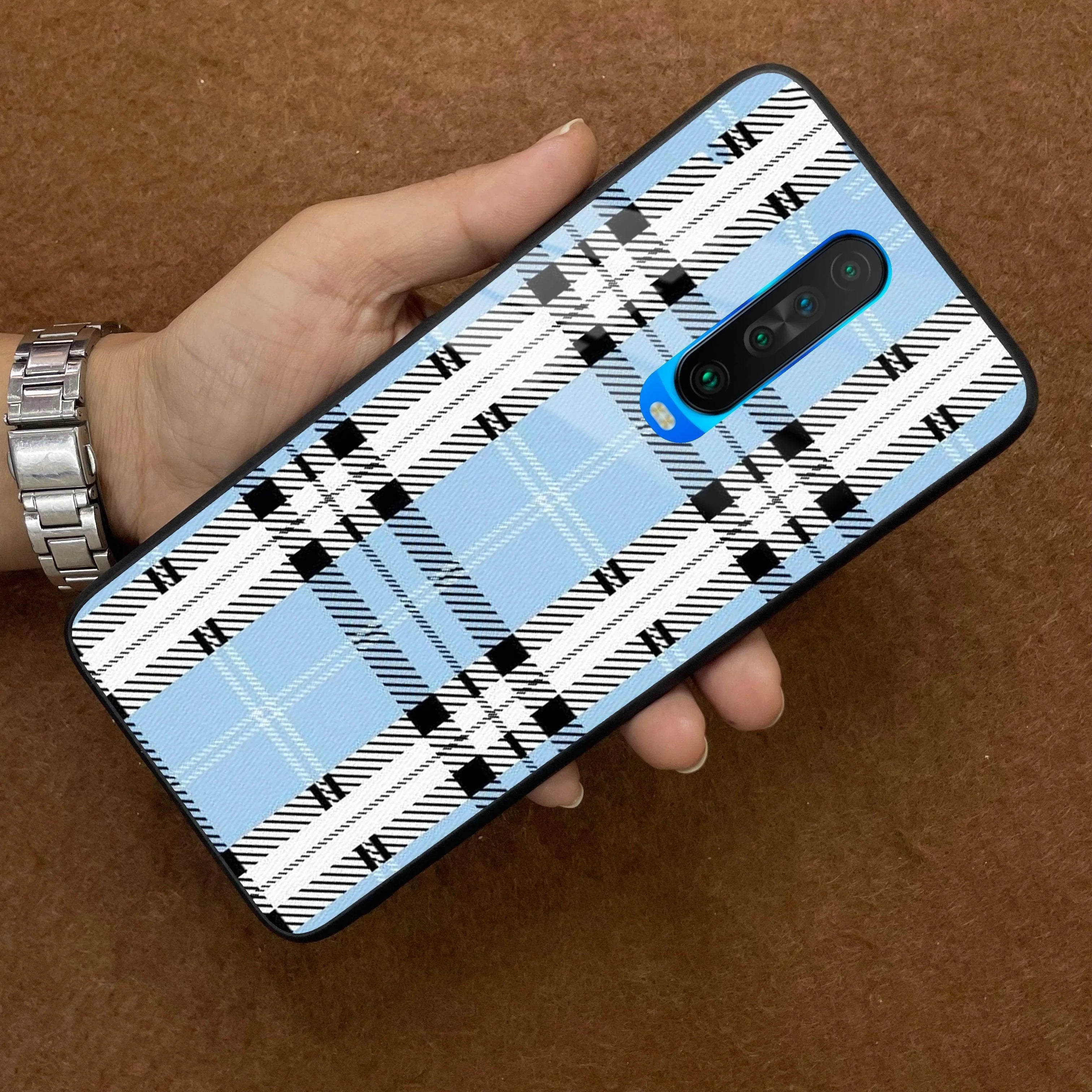 Check Glass Phone Case And Cover For Poco - ShopOnCliQ