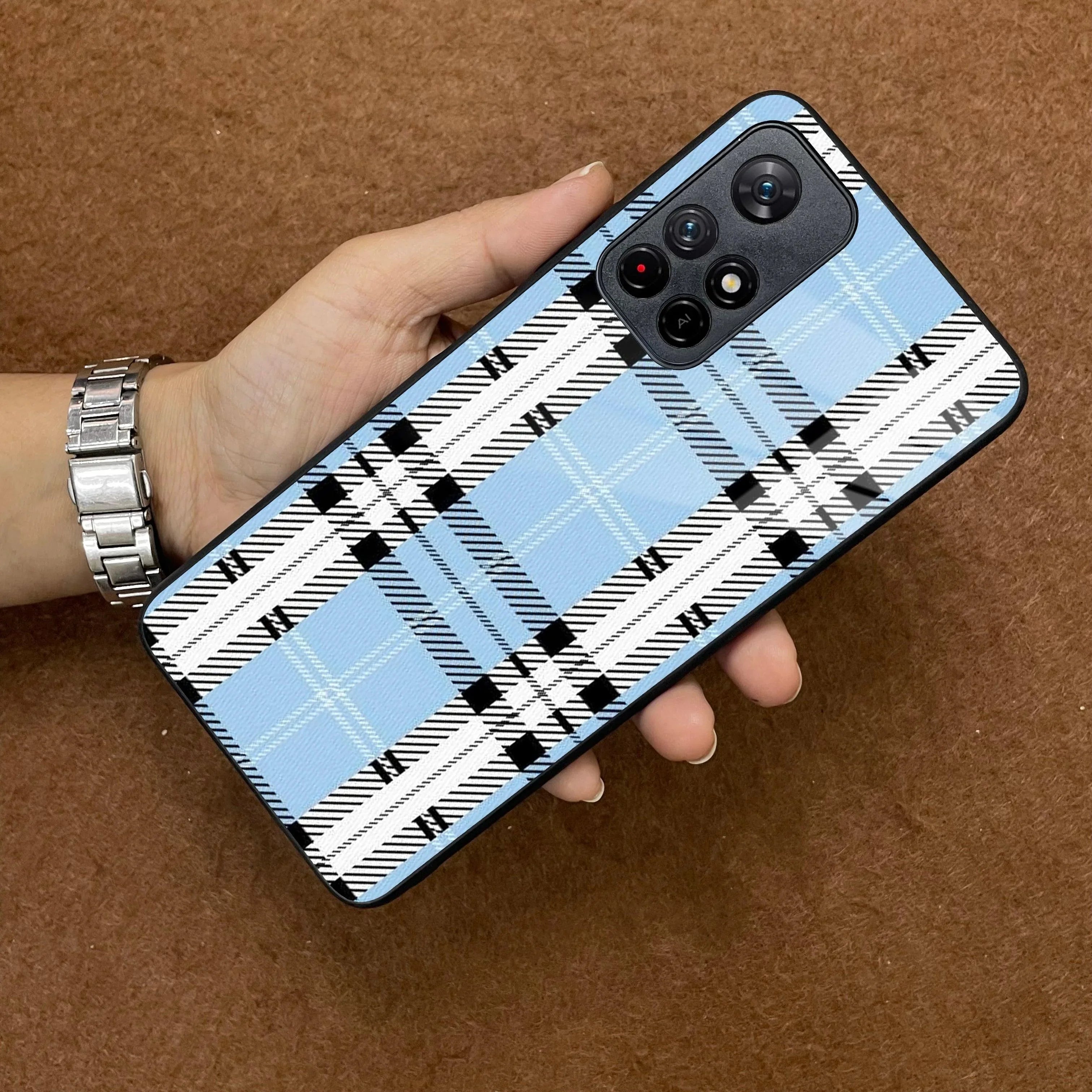 Check Glass Phone Case And Cover For Poco - ShopOnCliQ