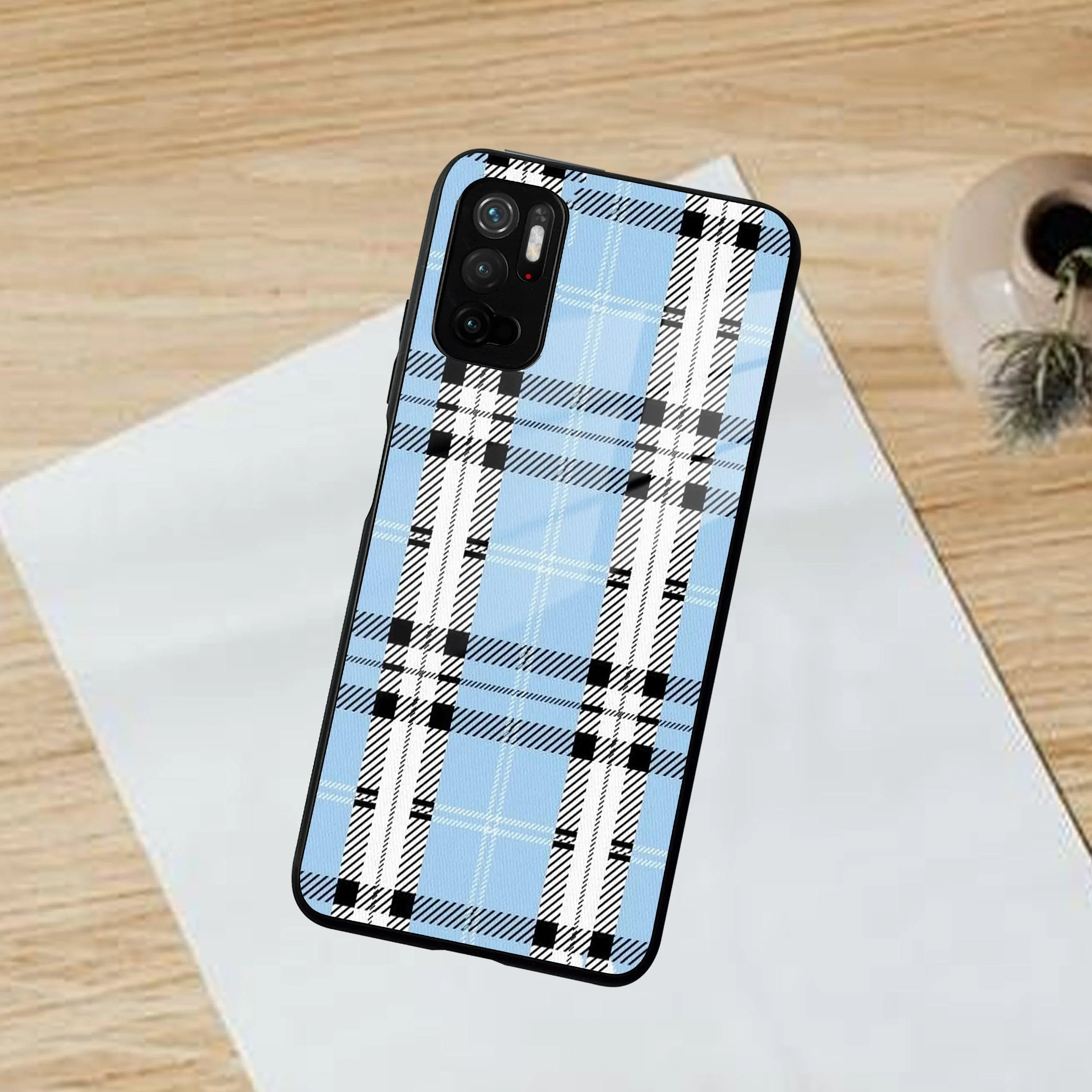 Check Glass Phone Case And Cover For Poco - ShopOnCliQ