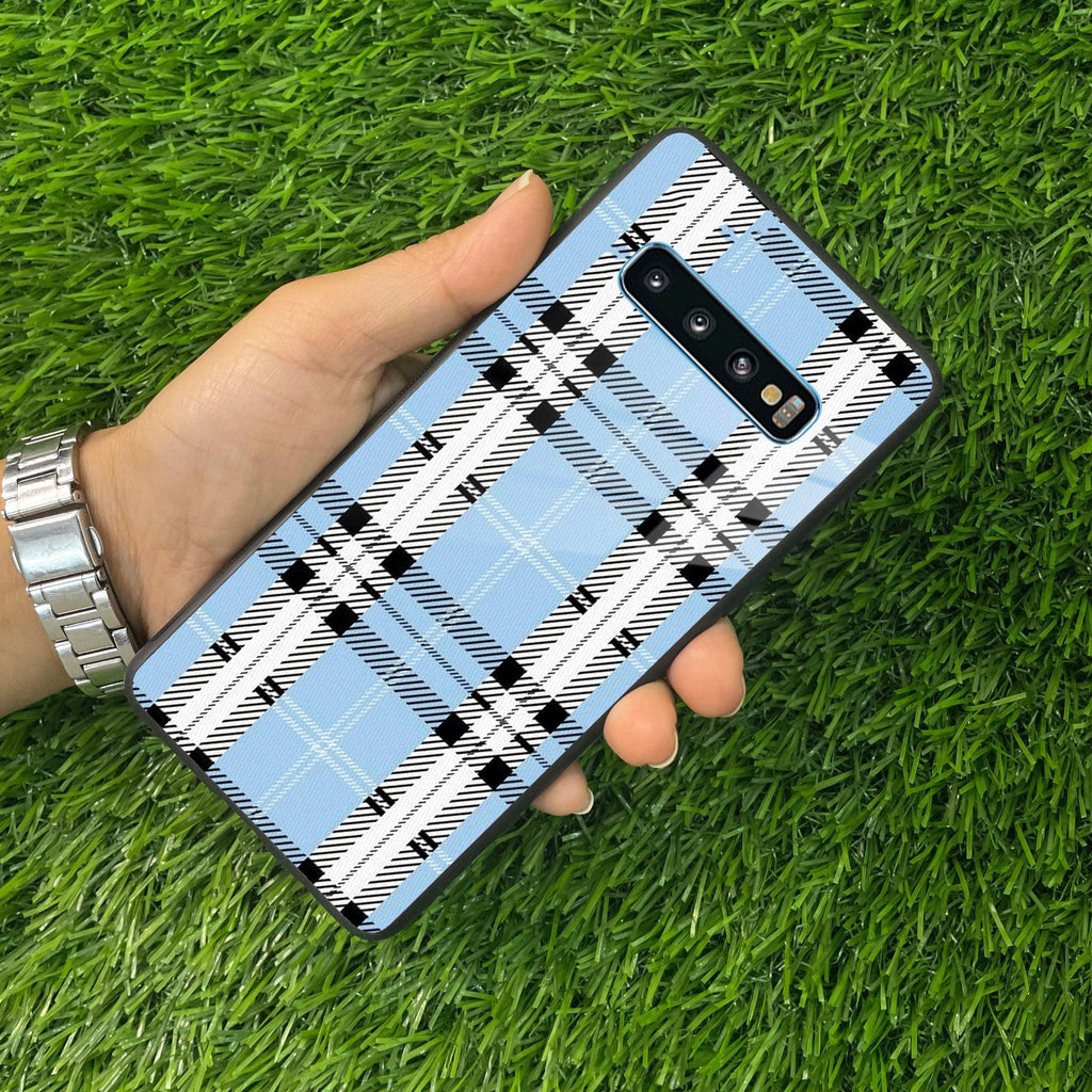 Check Glass Phone Case And Cover For Samsung - ShopOnCliQ