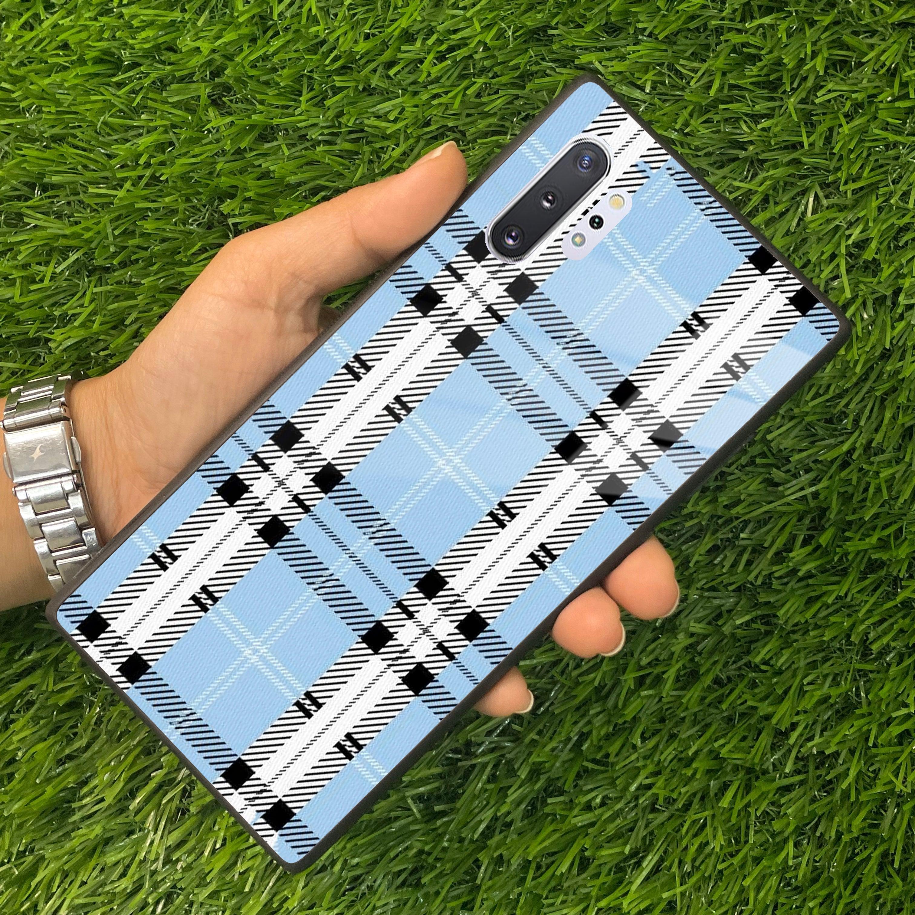 Check Glass Phone Case And Cover For Samsung - ShopOnCliQ