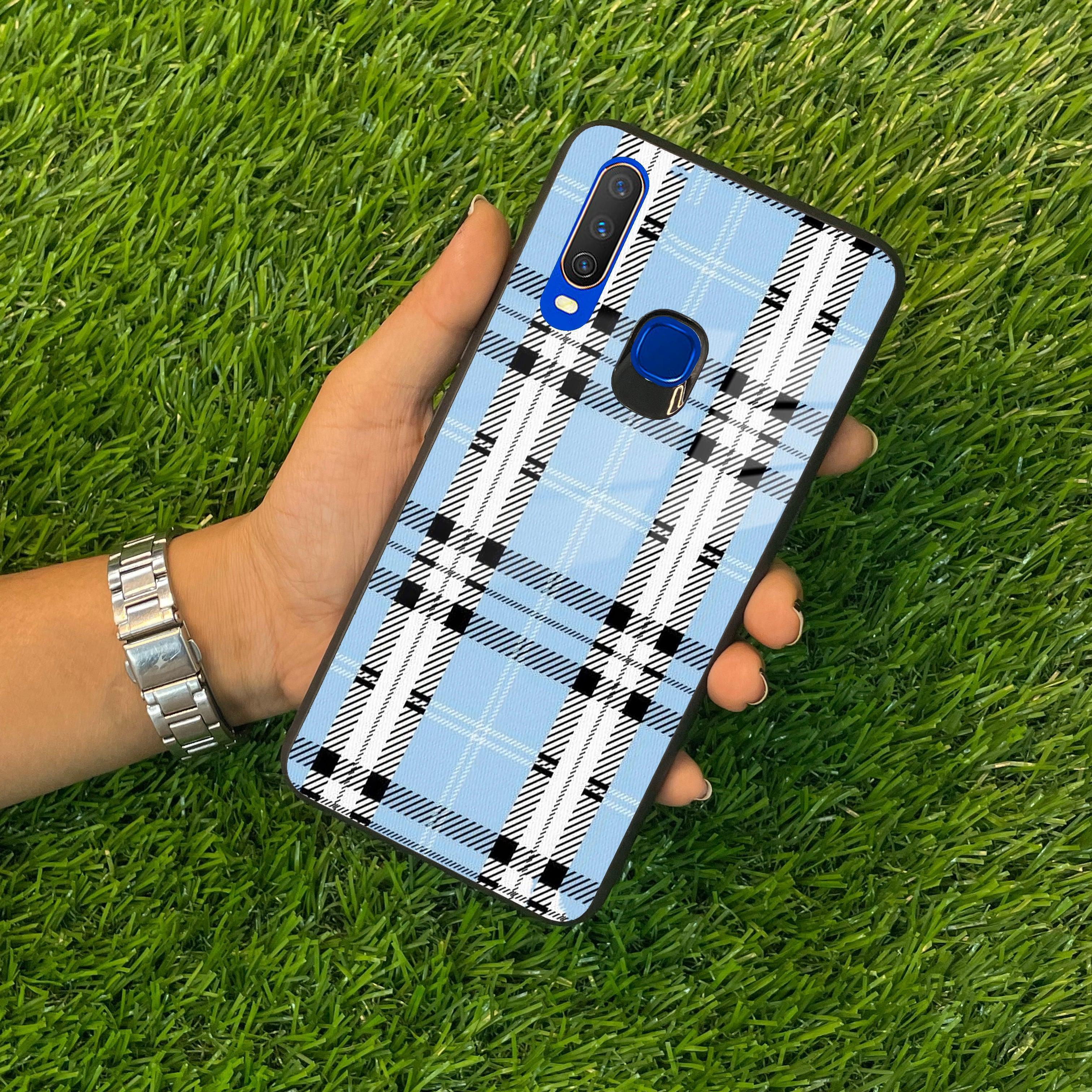 Check Glass Phone Case And Cover For Vivo - ShopOnCliQ